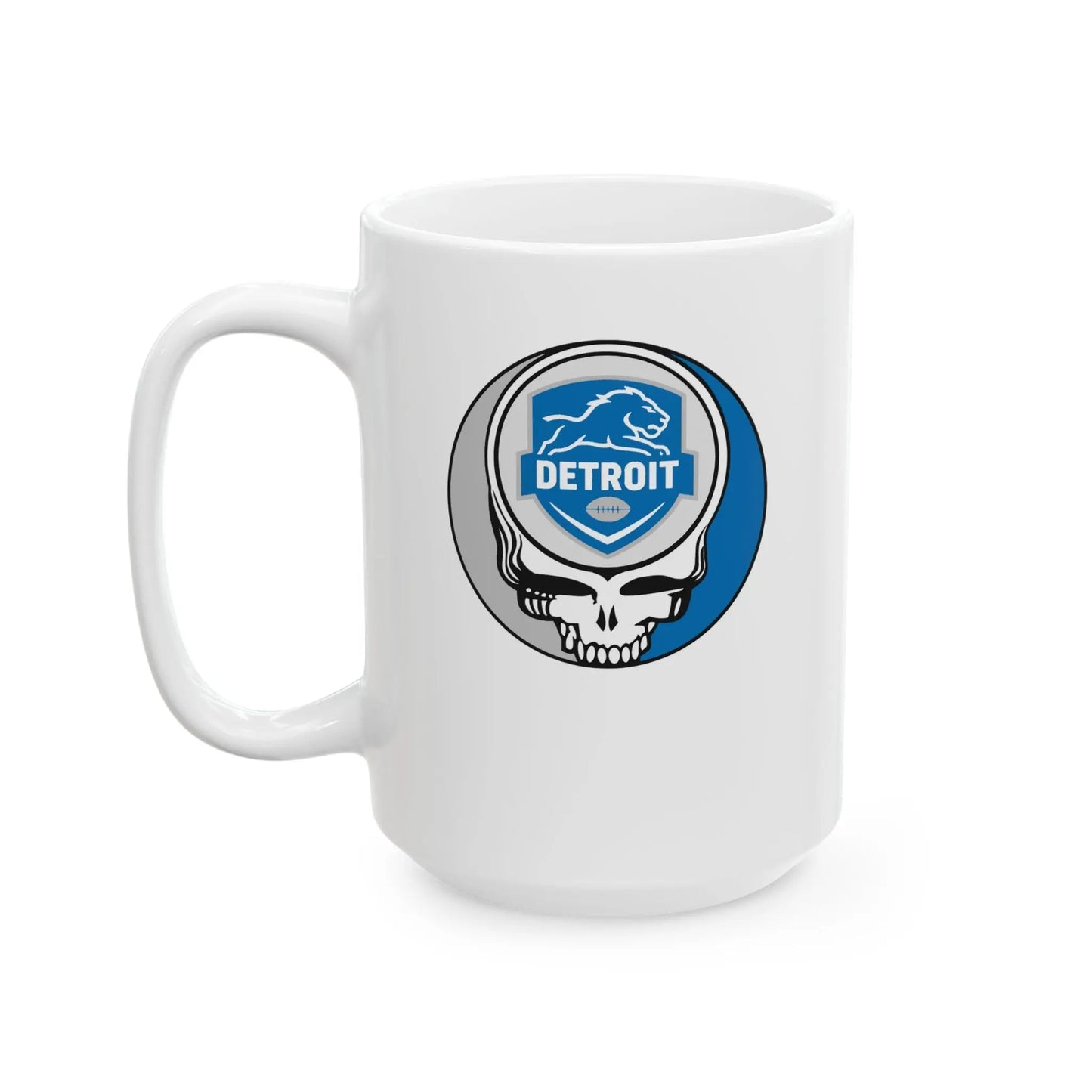 Detroit Lions Stealie Ceramic Mug 11oz and 15oz The Gridiron Collection