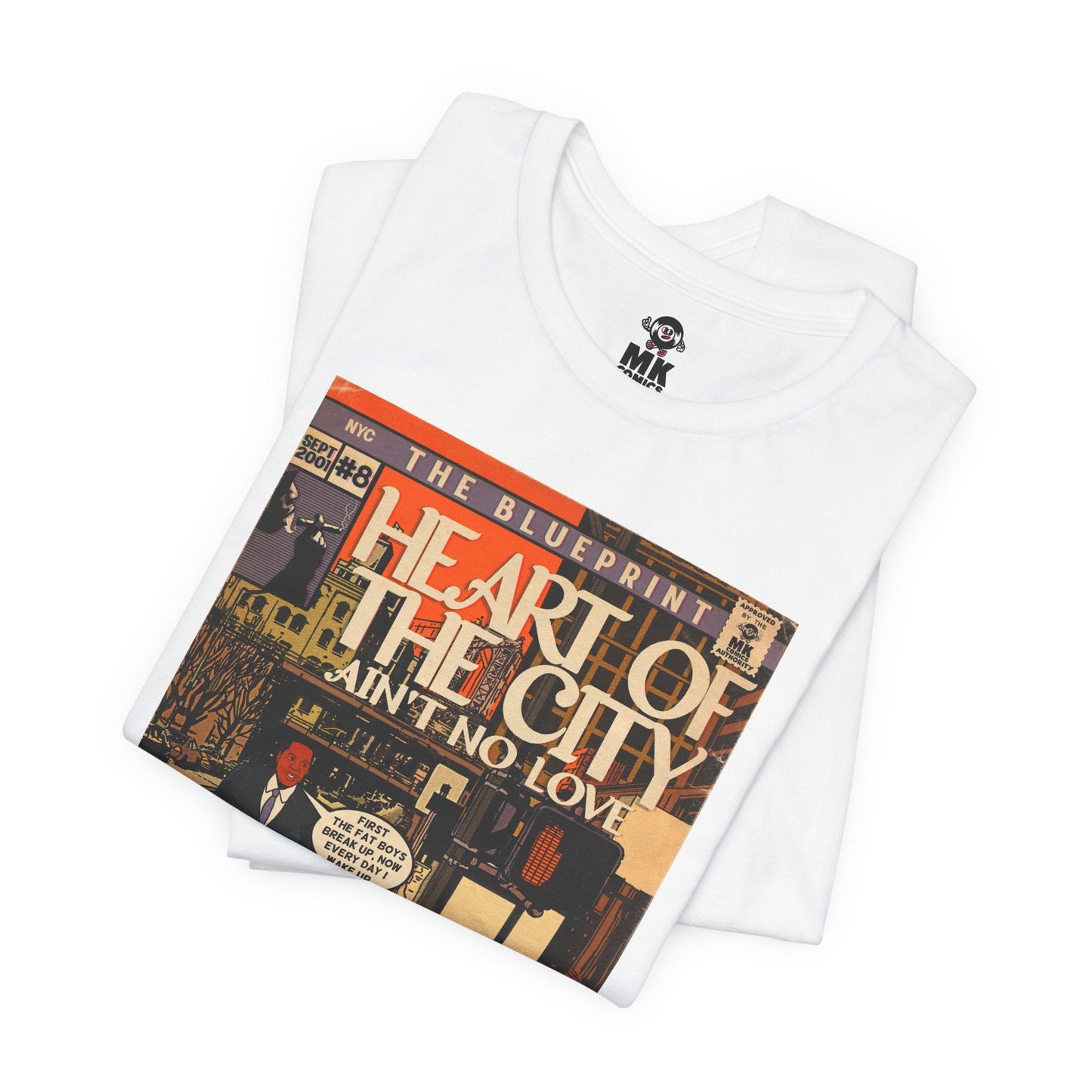 Unisex Jersey Short Sleeve Tee Soft Cotton Heart of the City