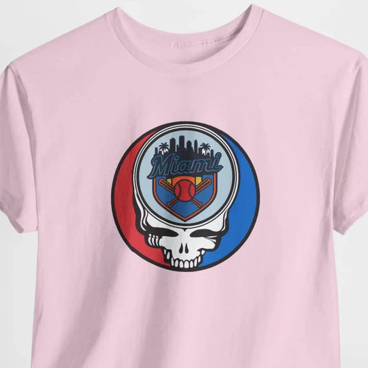Miami Marlins Steal Your Face Classic Stealie T Shirt MLB