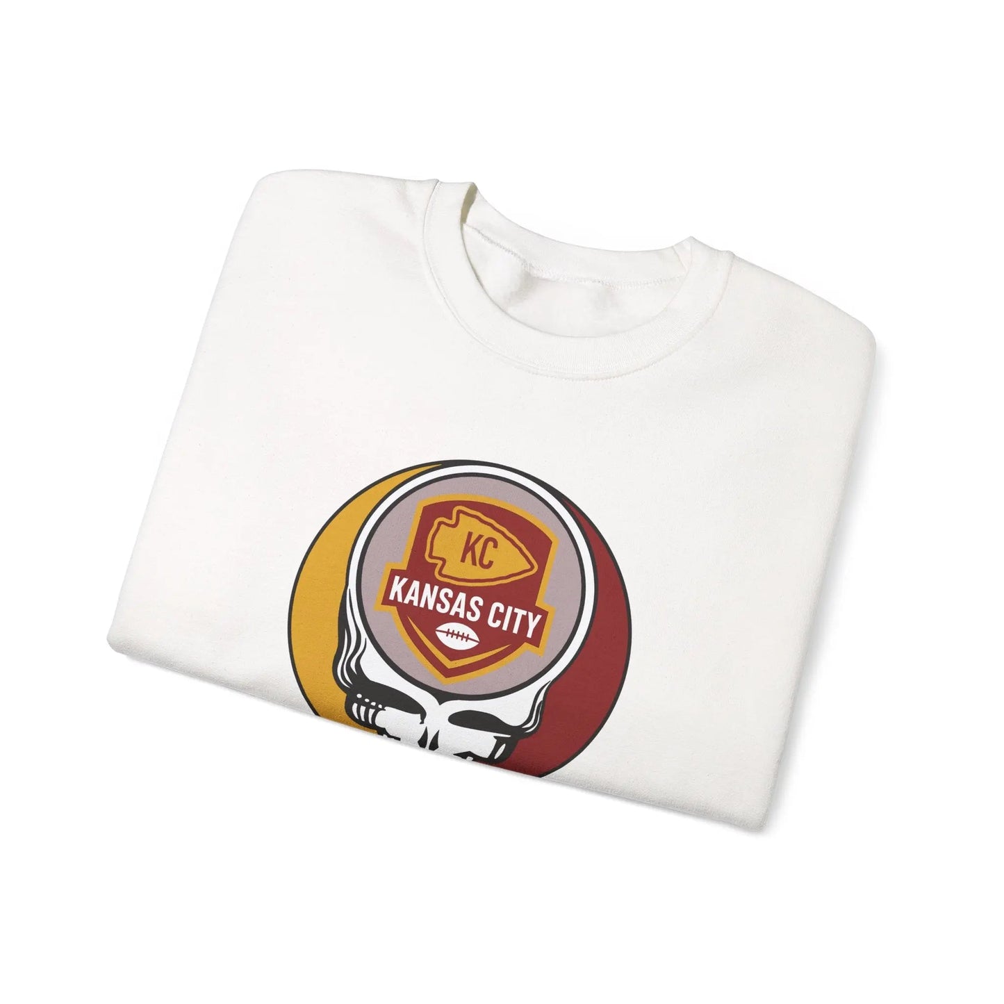 Kansas City Chiefs Grateful Dead Stealie Crewneck Sweatshirt Unisex NFL