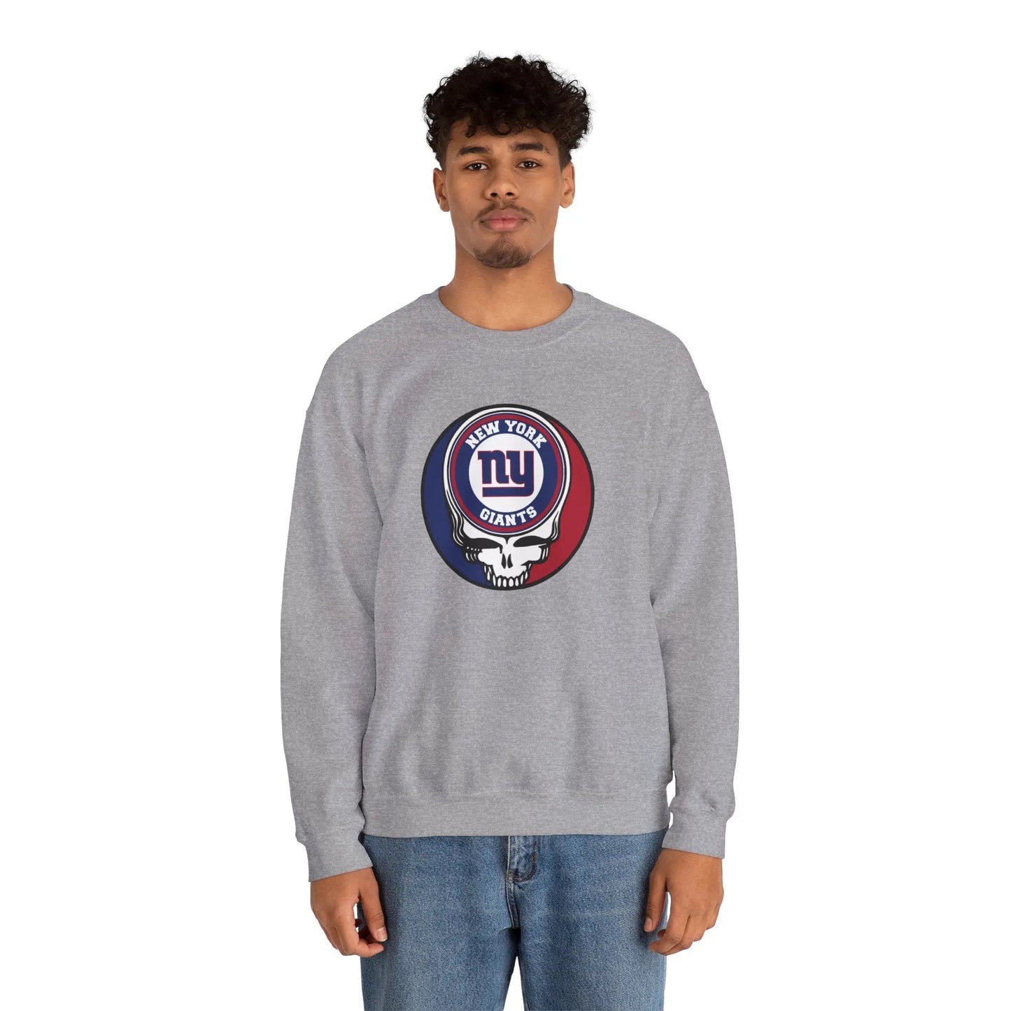 Grateful Dead Stealie New York Giants Crewneck Sweatshirt The Gridiron Collection