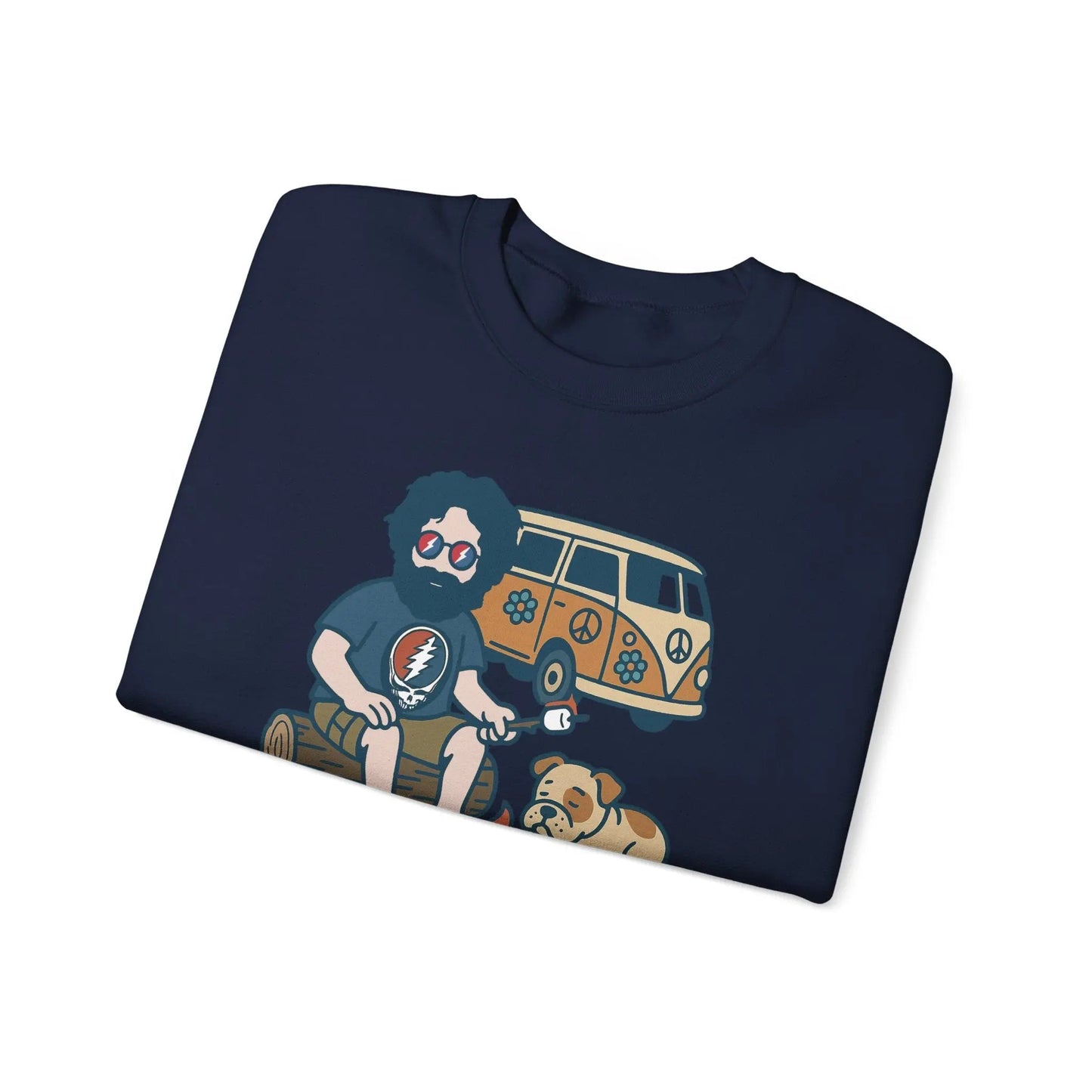 Jerry and Frank are Camping Life is dead Crewneck Sweatshirt Gildan