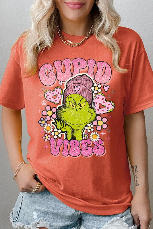 Heavy Cotton Unisex Short Sleeve T-Shirt Cupid Vibes Salvador