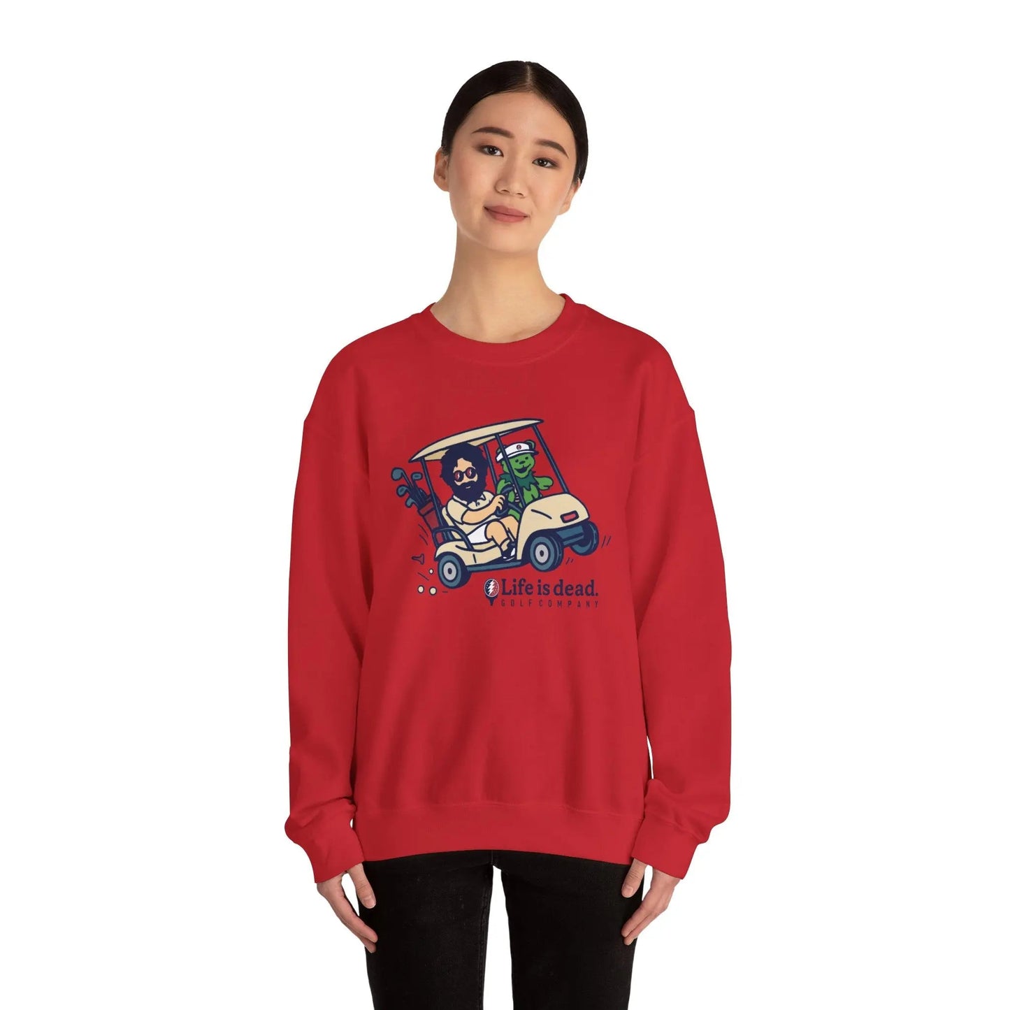 Life is dead. Crewneck Sweatshirt Unisex Heavy Blend Crewneck Sweatshirt Gildan