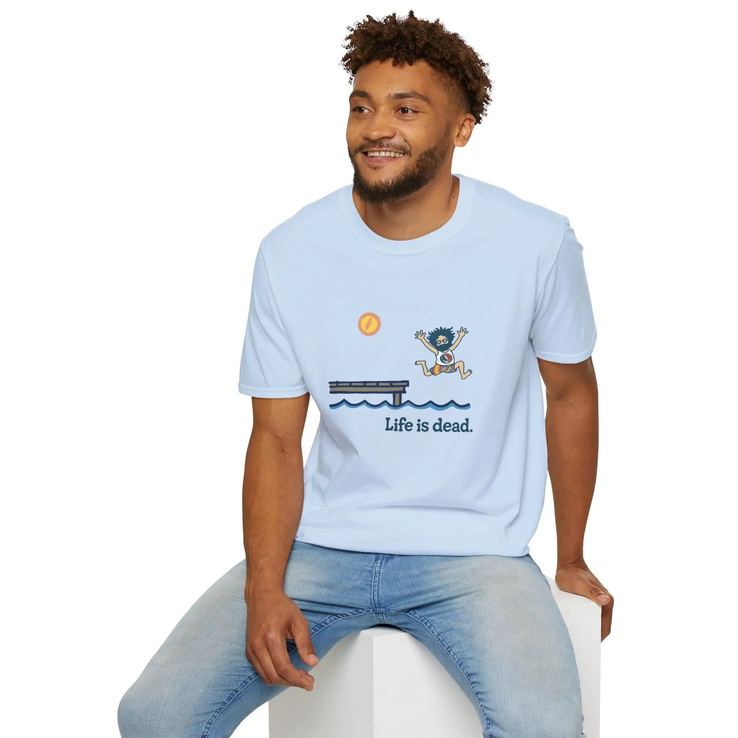 Life is Dead Jerry's Playin' At the Lake Unisex T-Shirt Grateful Dead