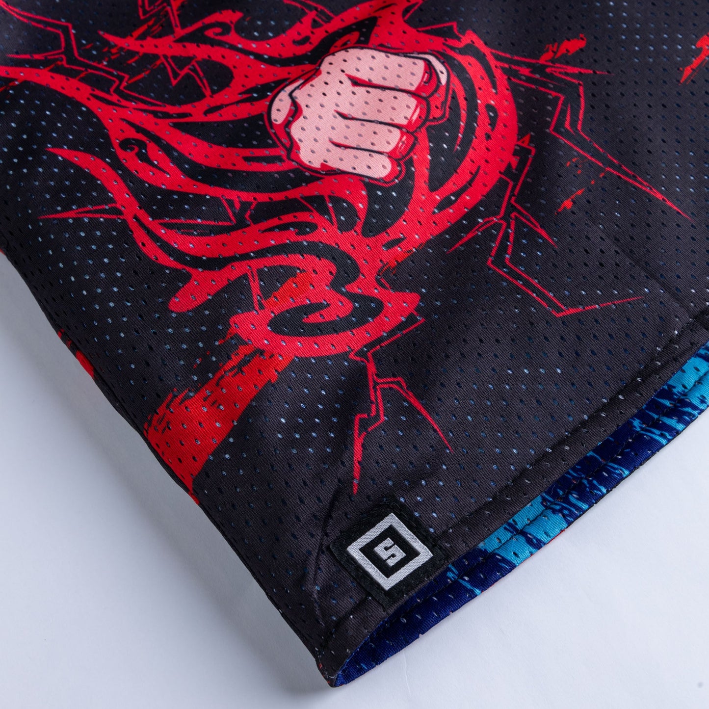 Black Fist Reversible Shorts with Air Ventilation Unisex