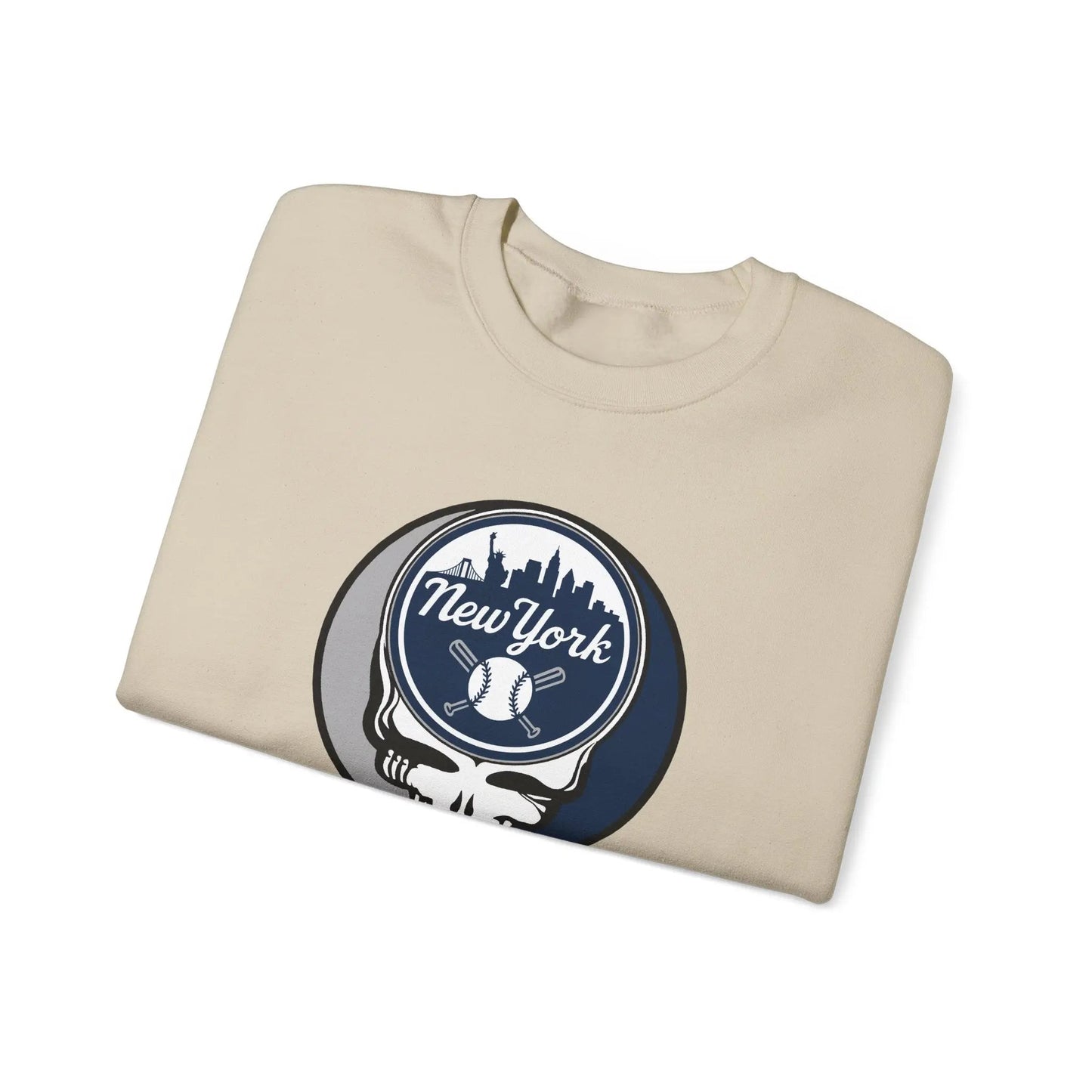 Grateful Dead Stealie New York Baseball Edition Crewneck Sweatshirt MLB