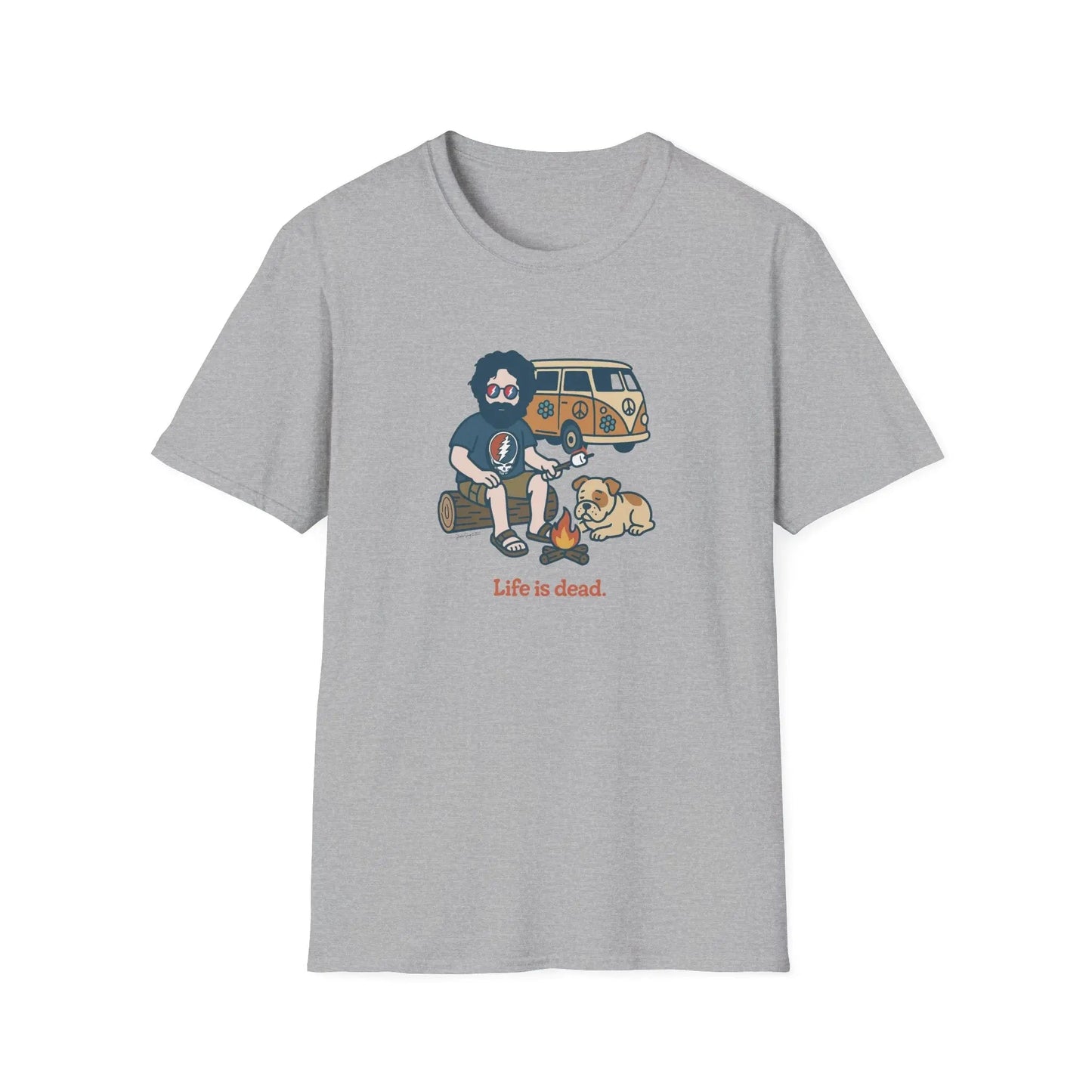 Grateful Dead Life is Dead Soft-Style T-Shirt Campin' Jerry