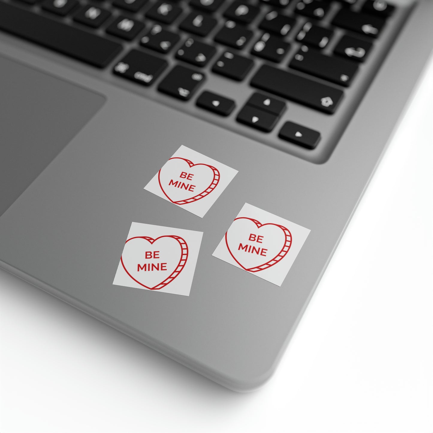 Valentine's day Be mine heart Square Sticker Label Roll