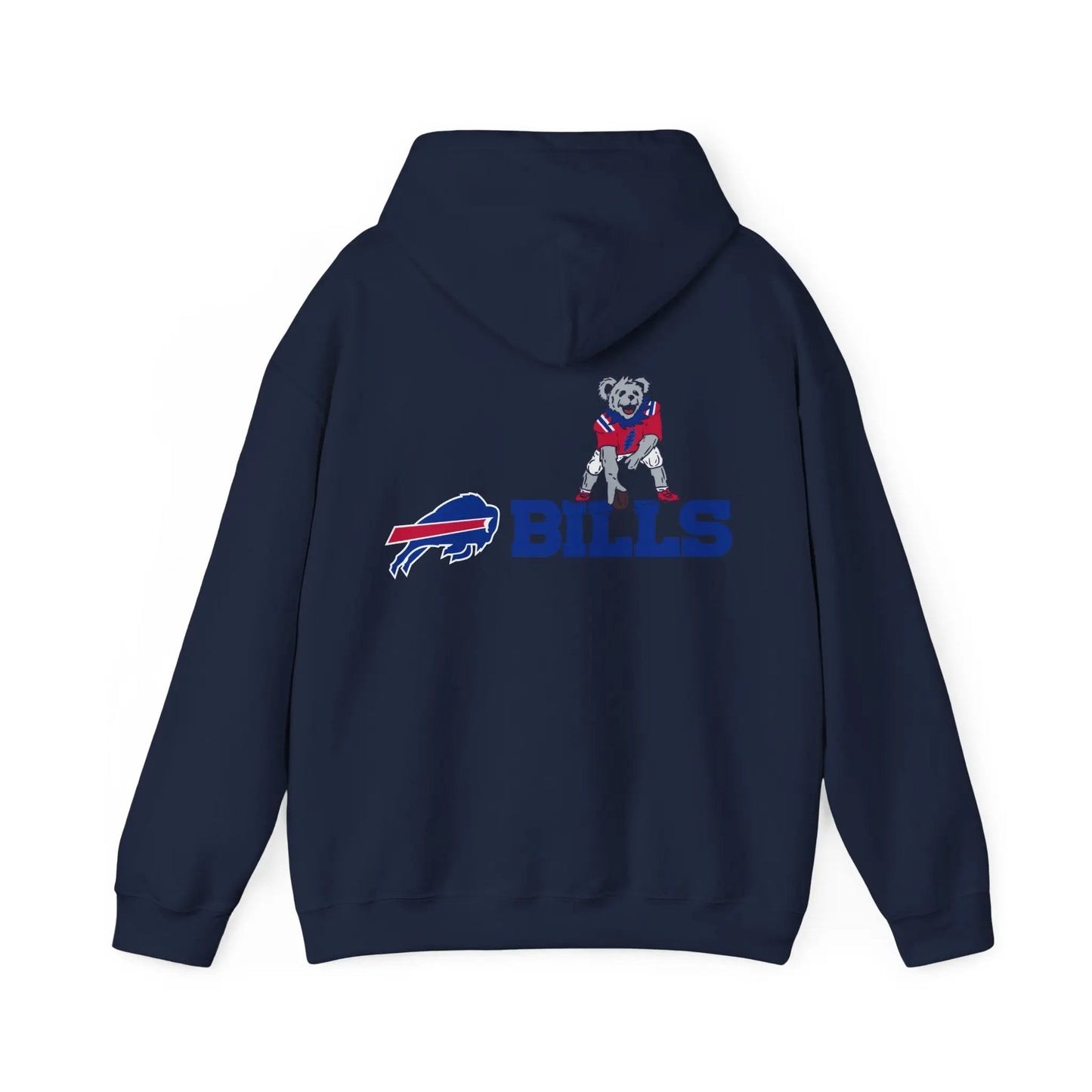 Buffalo Bills Dancing Bear Heavy Blend Two-Sided Hoodie Unisex The Gridiron Collection