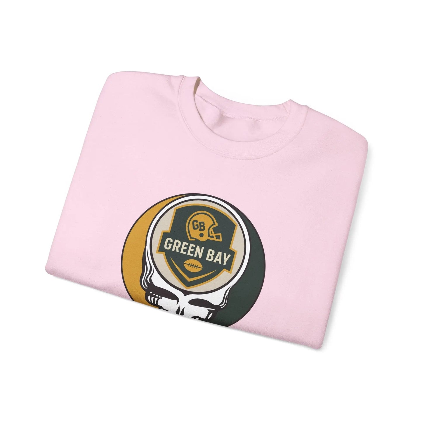 Green Bay Packers Grateful Dead Stealie Crewneck Sweatshirt The Gridiron Collection