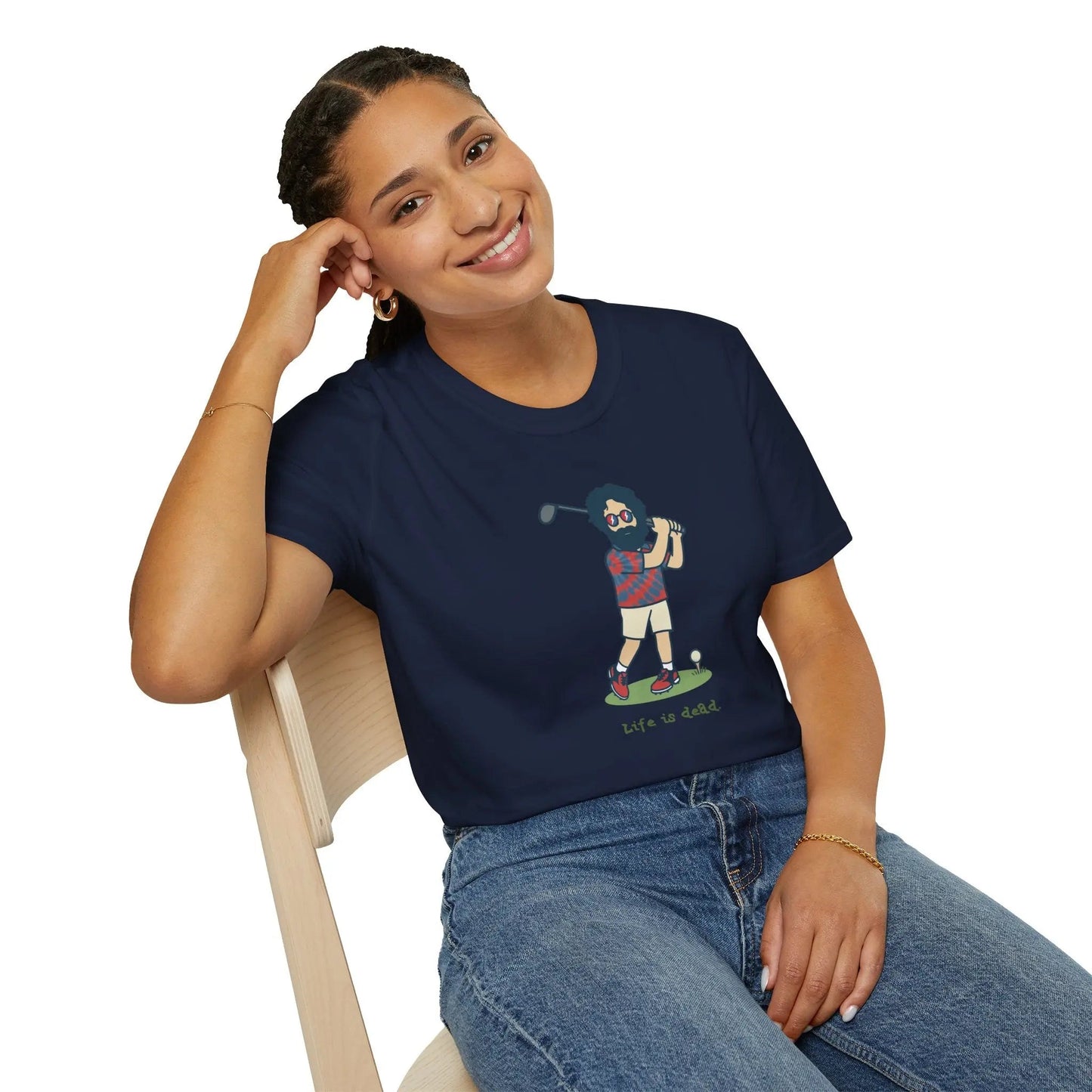 Life is Dead Golfing Jerry T-Shirt Grateful Dead