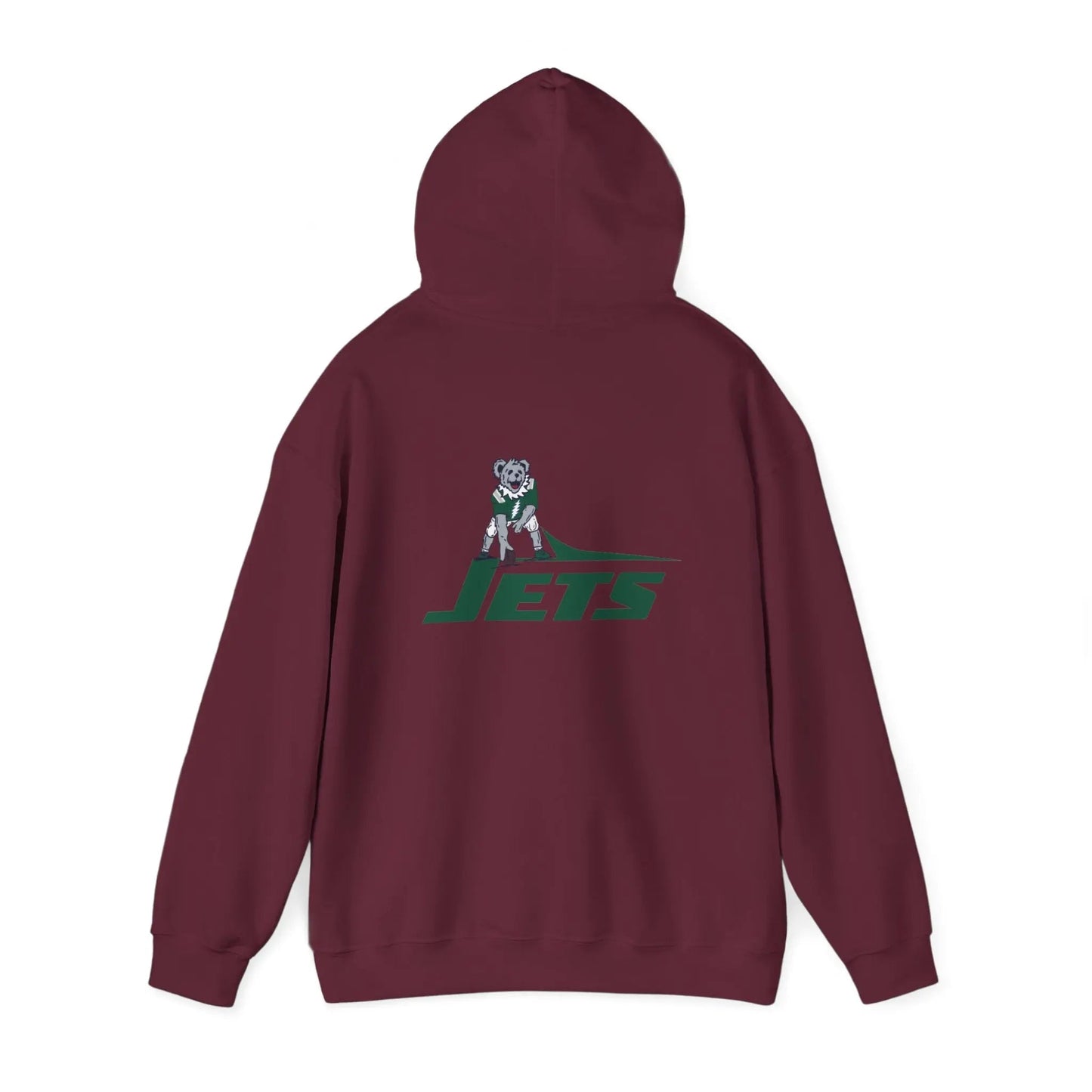 New York Jets Dancing Bear Unisex Hoodie Two-Sided The Gridiron Collection