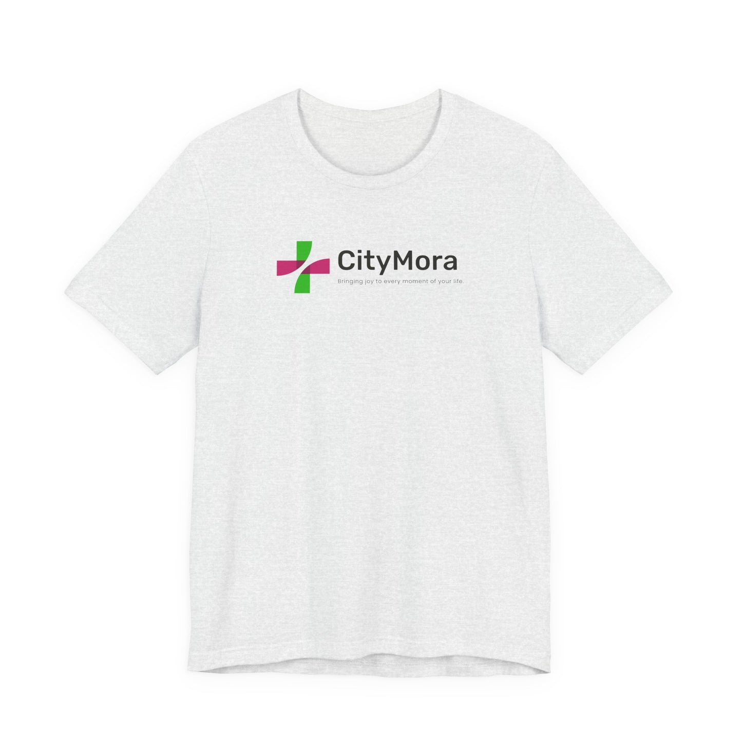 Casual Unisex Tee - 'CityMora' Motivational Short Sleeve Shirt