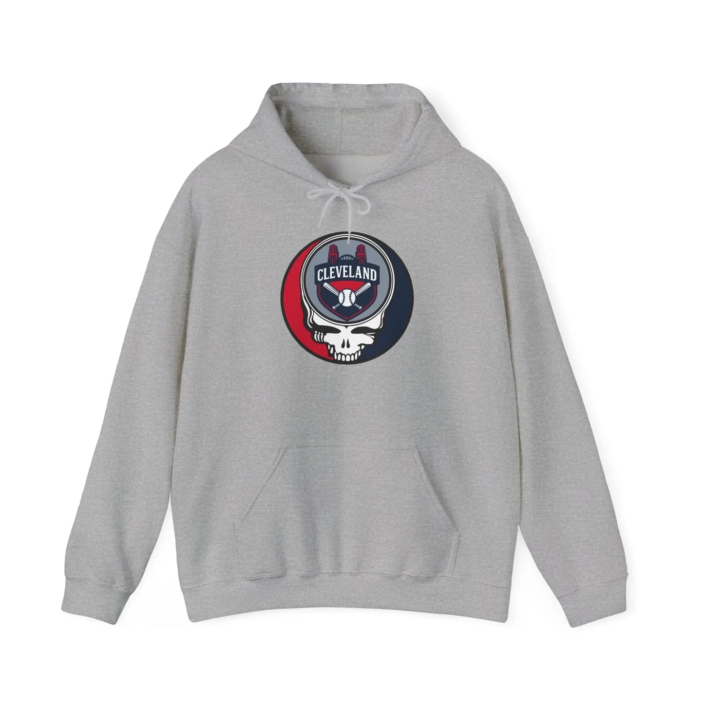 Grateful Dead Unisex Heavy Blend Hoodie Cleveland Baseball Edition The Ballpark Collection