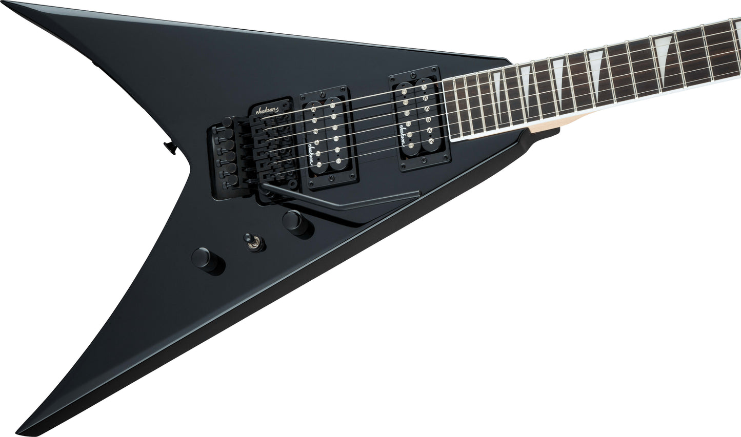 Jackson King V Gloss Black Electric Guitar JS32 JS Series