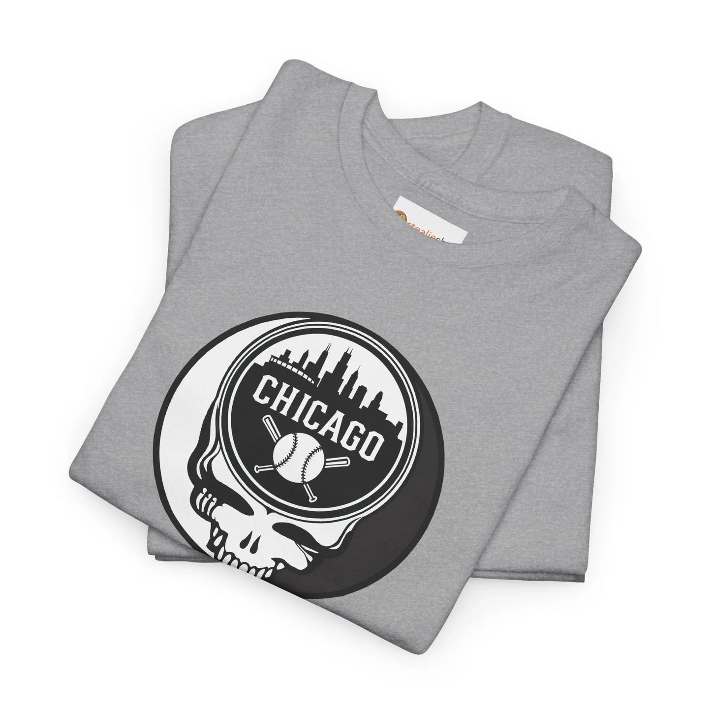 Grateful Dead Steal Your Face Chicago Baseball Edition T-Shirt The Ballpark Collection