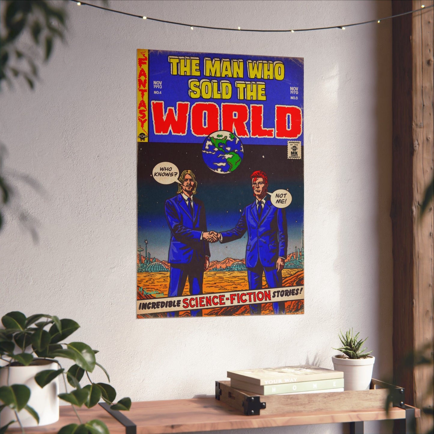 The Man Who Sold The World - Bowie & Cobain - Vertical Matte Posters