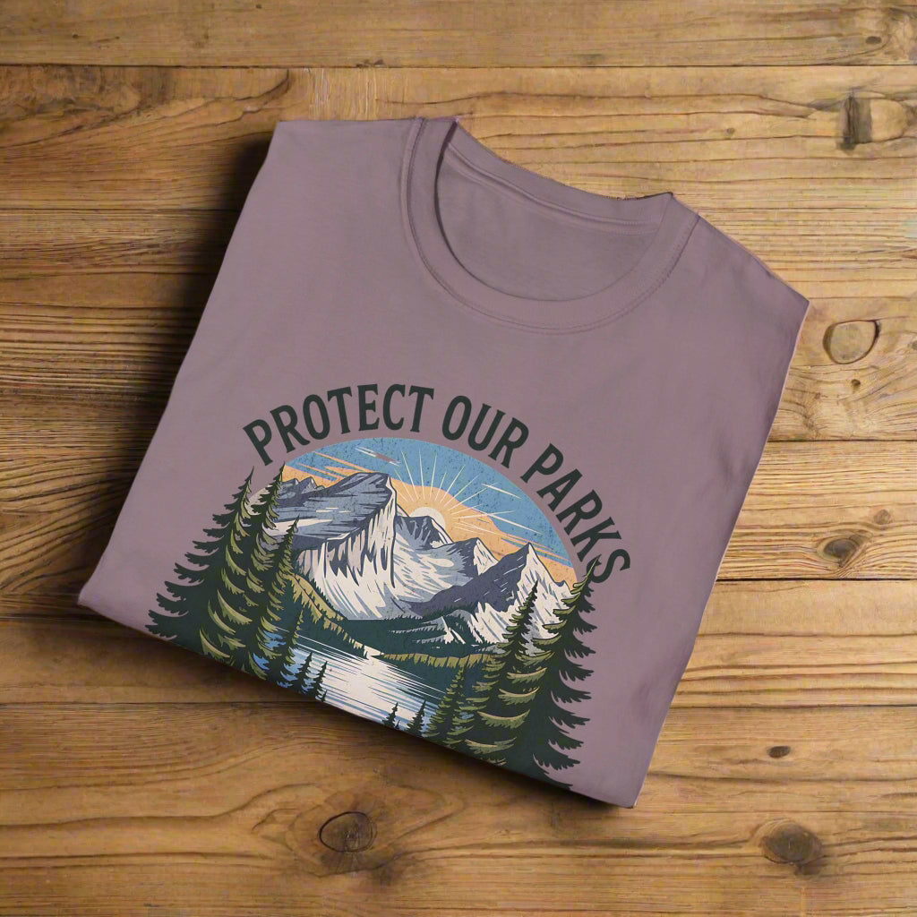 Protect Our Parks Rocky Mountain National Park Unisex Fit Soft T-Shirt
