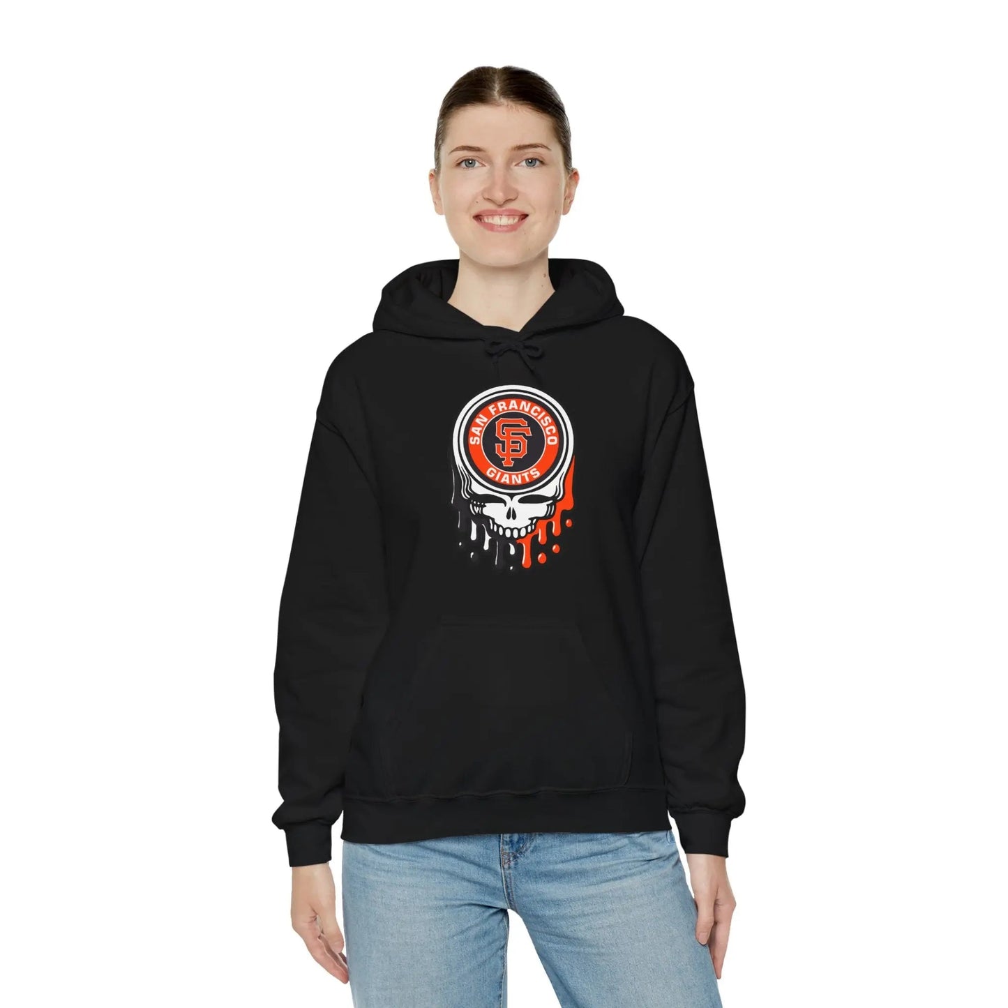 San Francisco Baseball Edition Dripping Stealie Unisex Heavy Blend Hoodie MLB