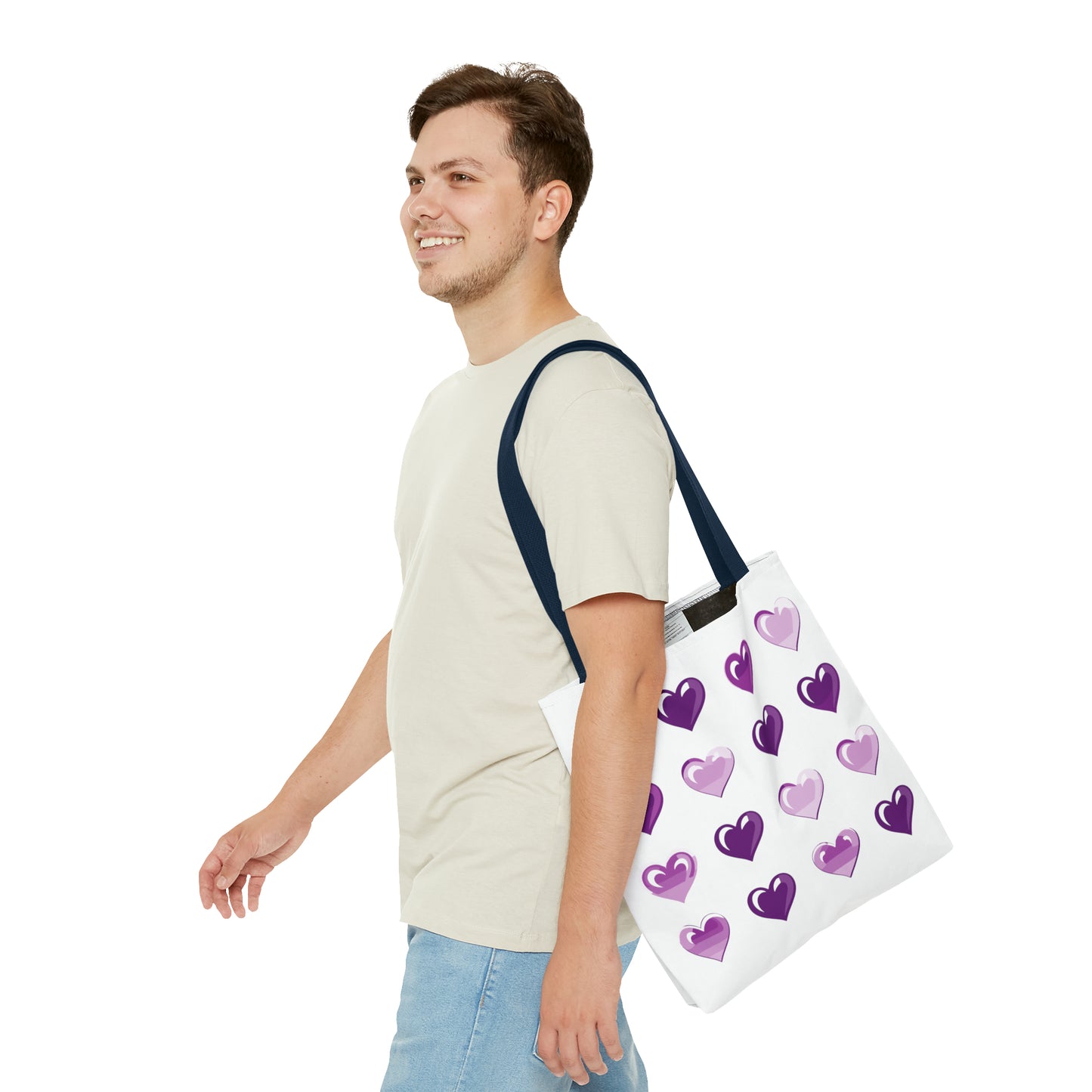 Valentine's white Tote Bag (AOP)