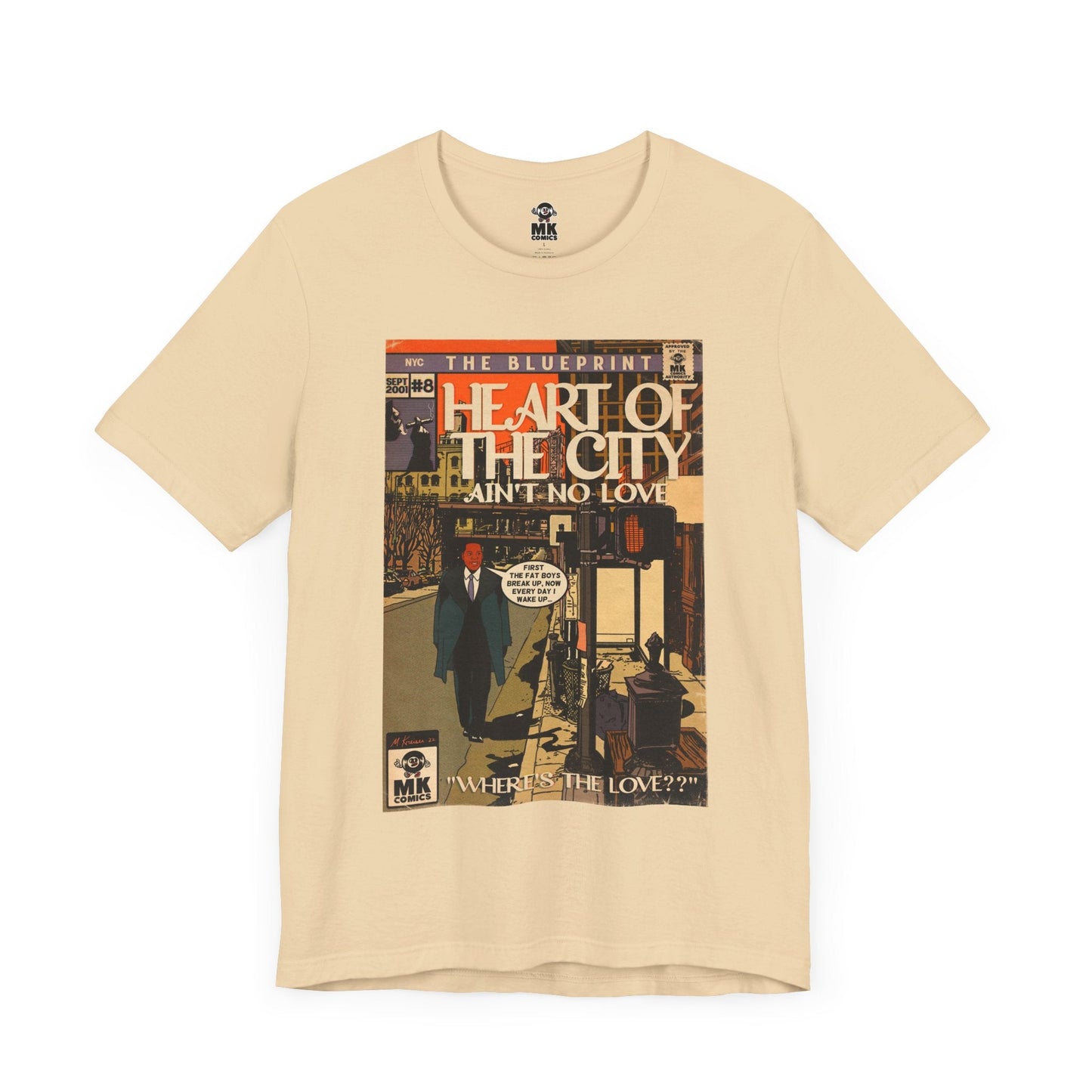 Unisex Jersey Short Sleeve Tee Soft Cotton Heart of the City