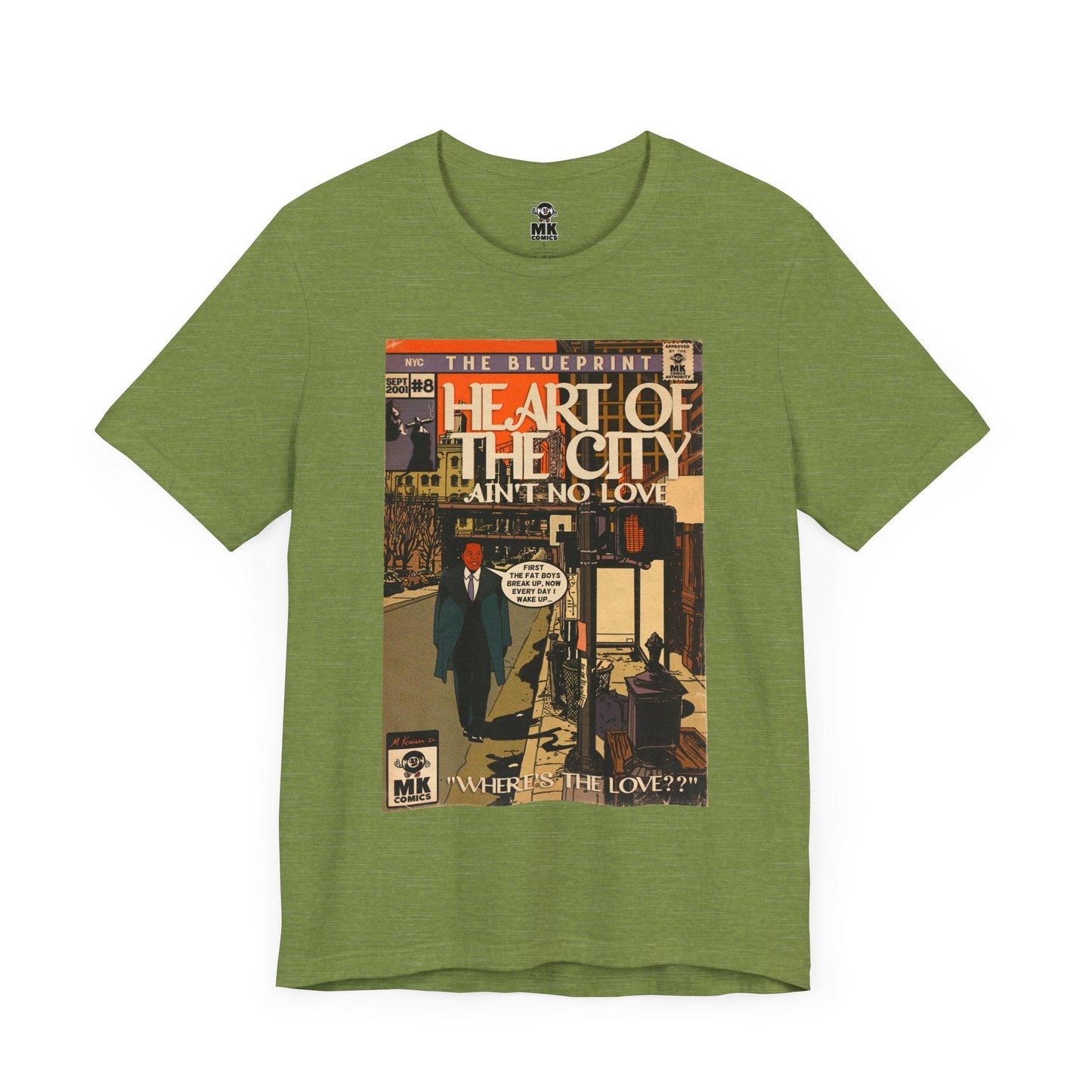 Unisex Jersey Short Sleeve Tee Soft Cotton Heart of the City