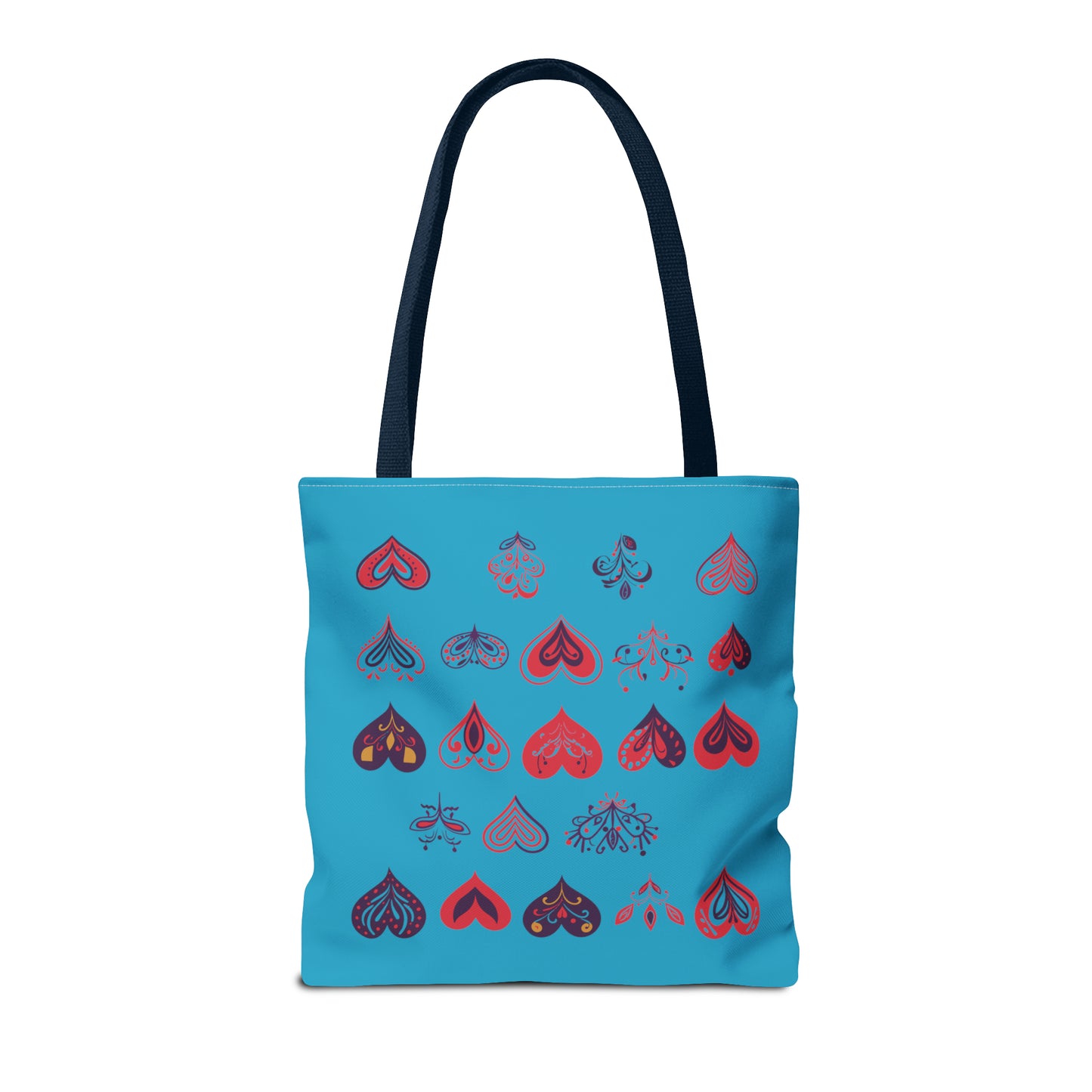 Valentine's Turquoise Tote Bag (AOP)