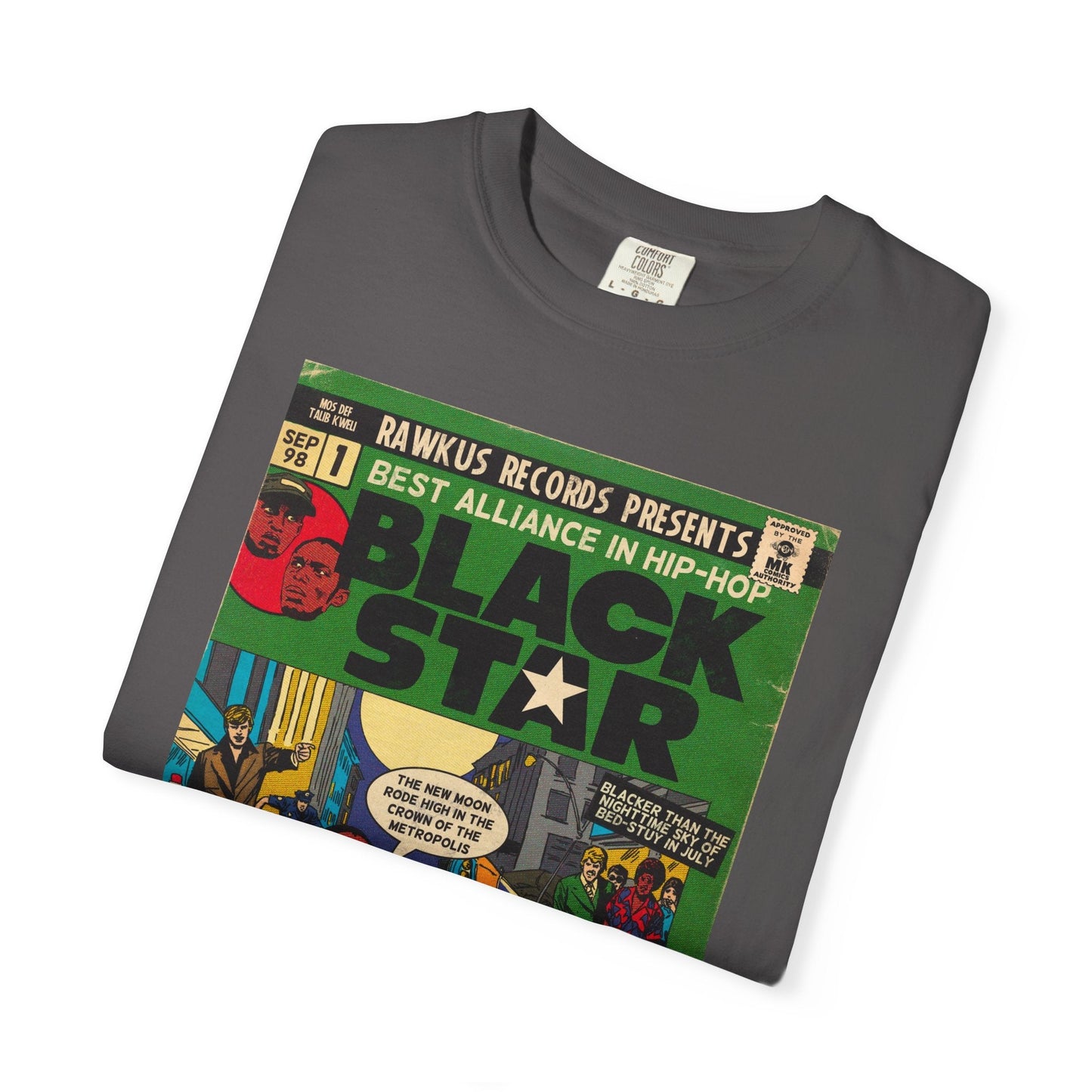 Black Star Unisex Comfort Colors T-shirt 100% Ring-Spun Cotton