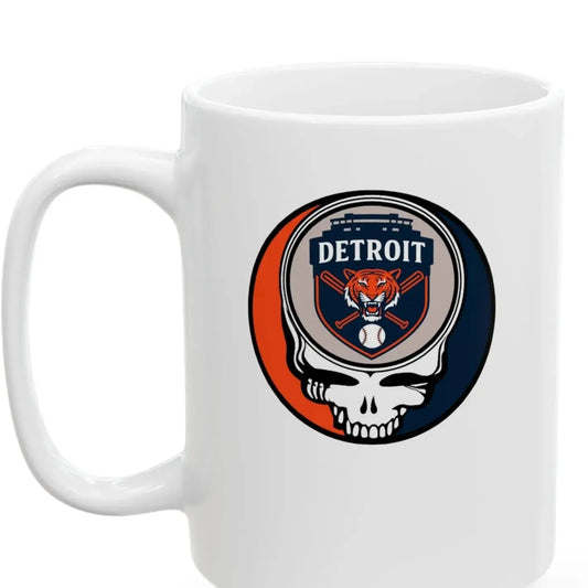 Detroit Baseball Edition Stealie Ceramic Mug 15 Ounce The Ballpark Collection