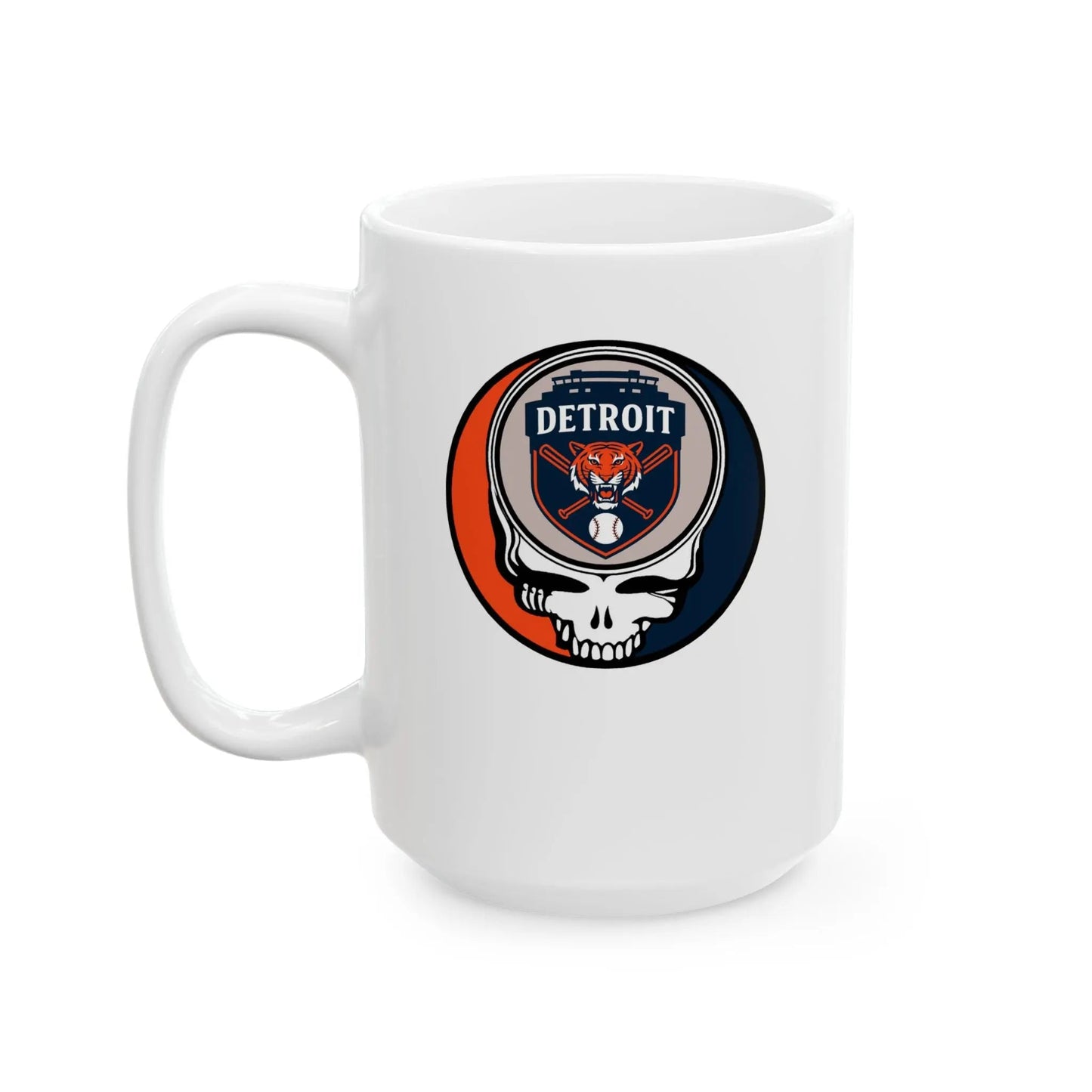 Detroit Baseball Edition Stealie Ceramic Mug 15 Ounce The Ballpark Collection