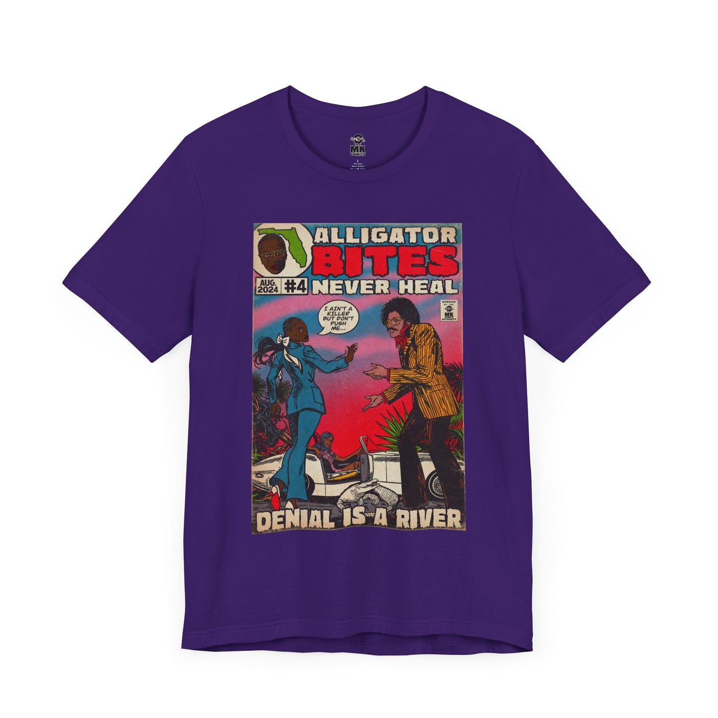 Denial is a River - Alligator Bites Unisex Jersey Short Sleeve Tee
