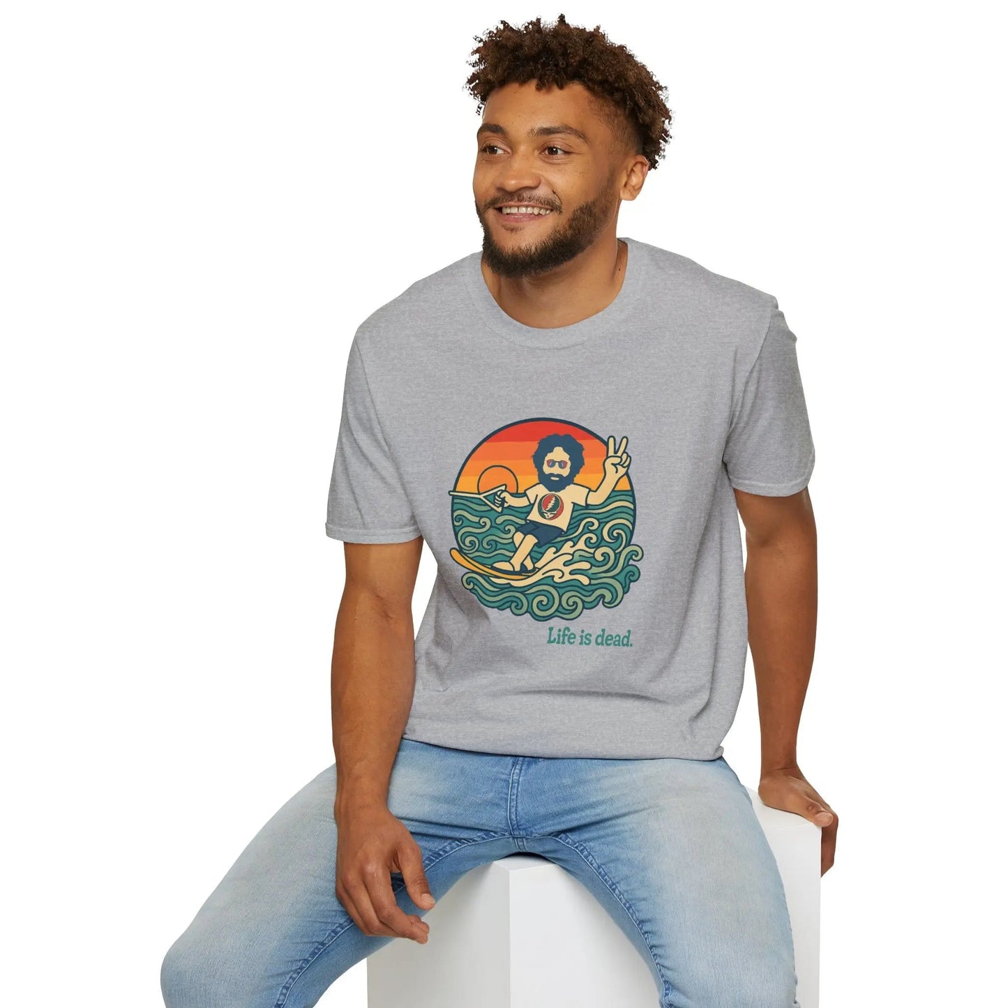 Life is Dead Jerry's Ridin' The Wake T-Shirt Grateful Dead
