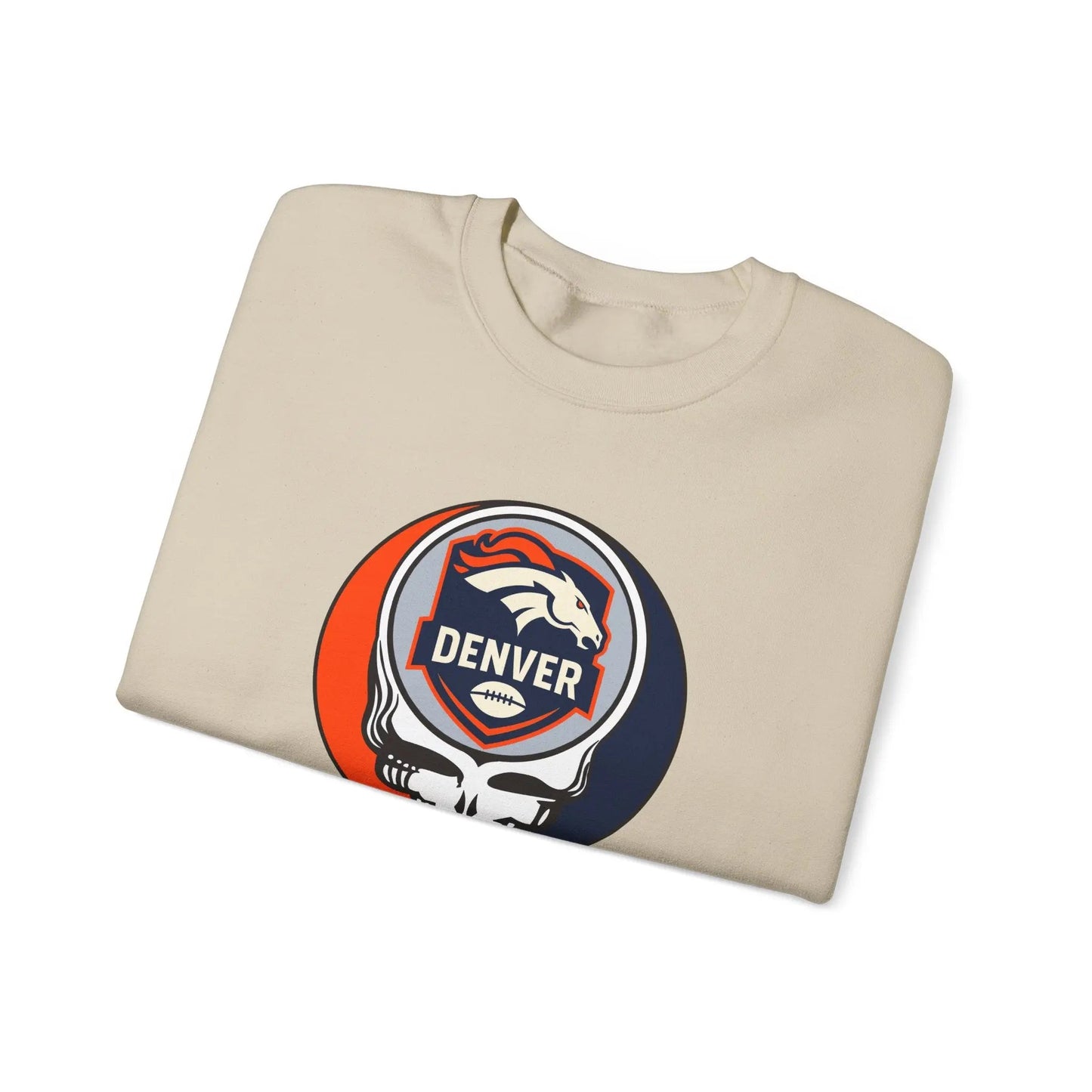 Denver Broncos Grateful Dead Stealie Unisex Crewneck Sweatshirt The Gridiron Collection NFL