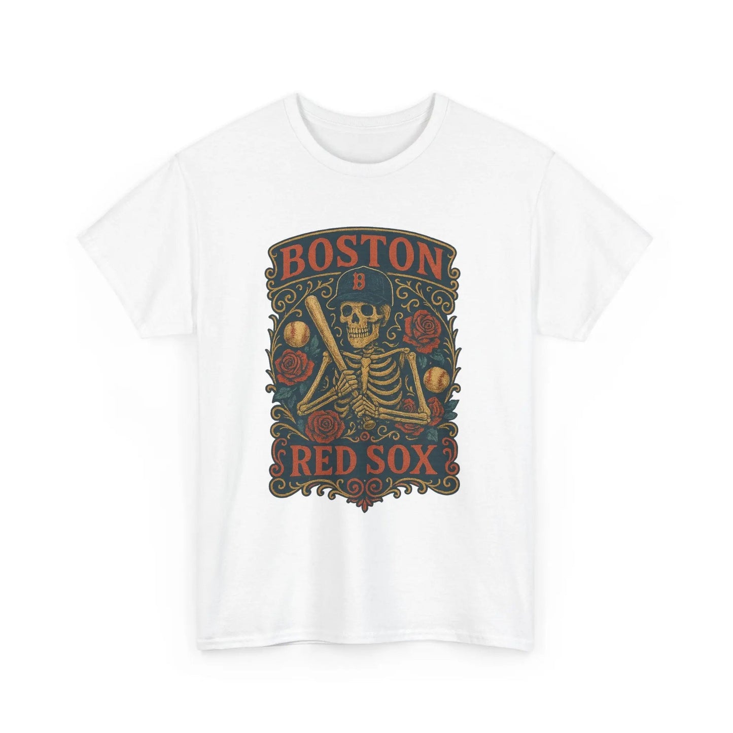 Boston Baseball Edition Retro Poster Art T-shirt The Ballpark Collection