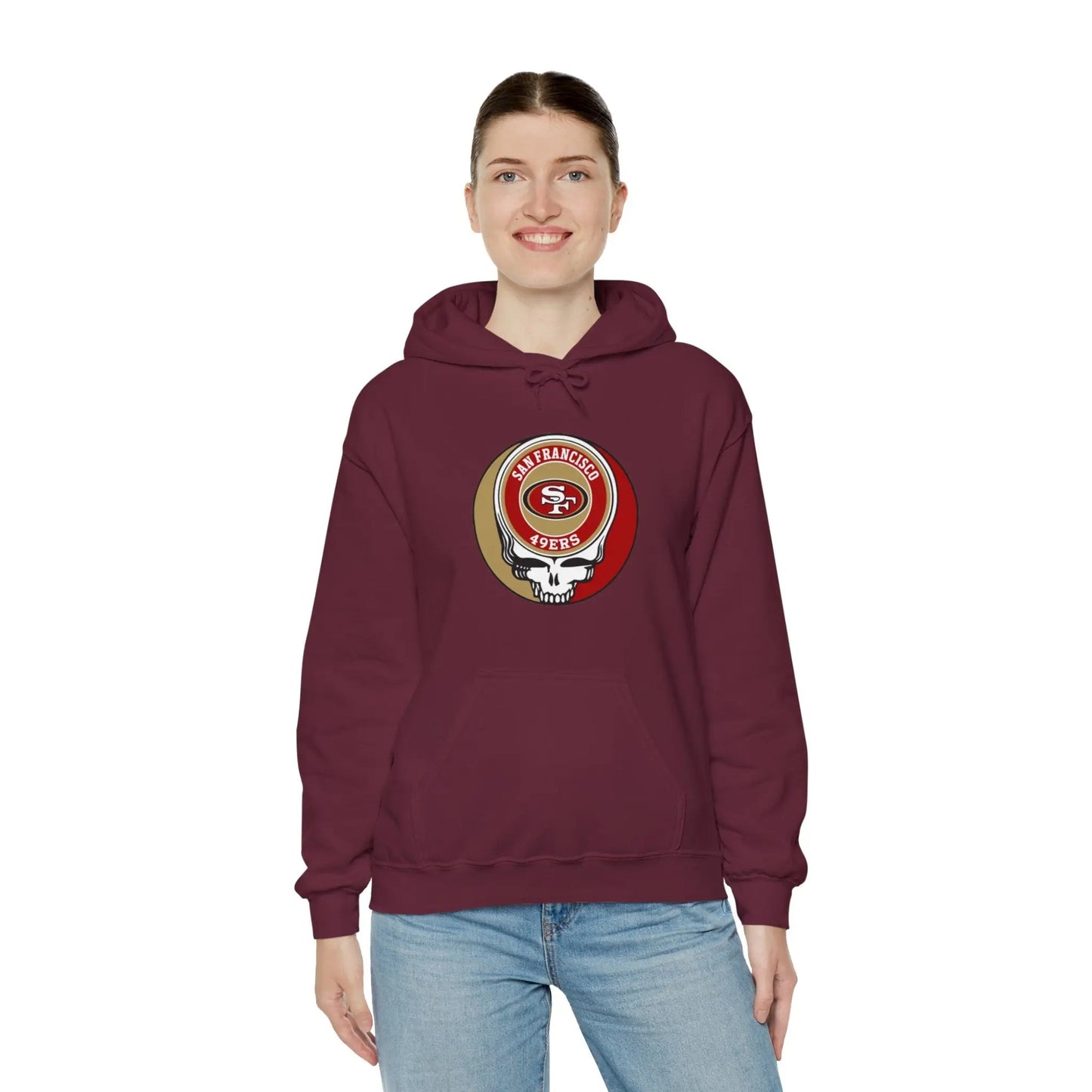 San Francisco 49ers Grateful Dead Hooded Sweatshirt The Gridiron Collection