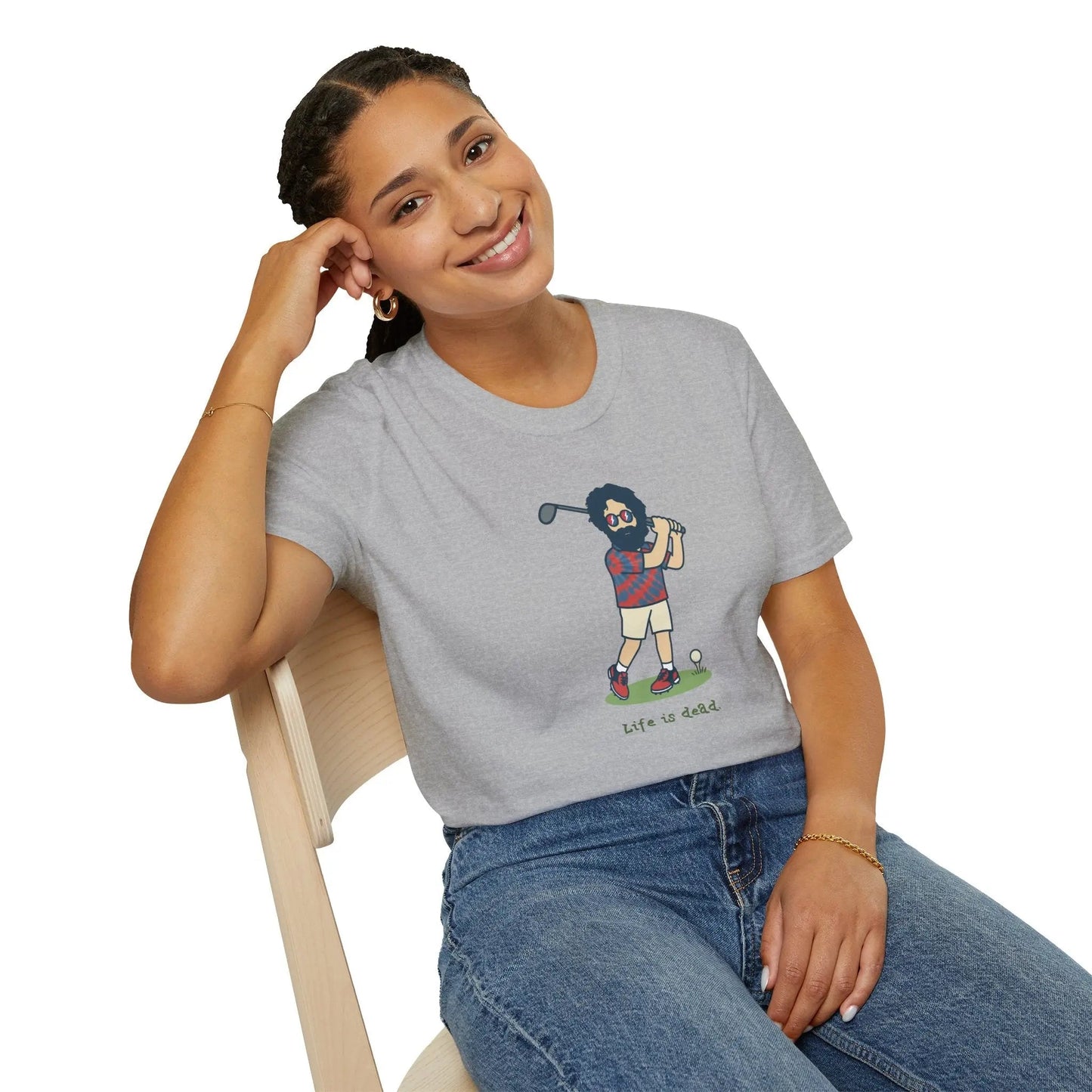 Life is Dead Golfing Jerry T-Shirt Grateful Dead