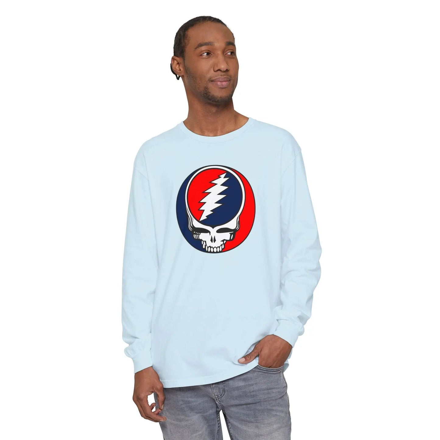 Classic Stealie Garment-dyed Long Sleeve T-Shirt Vineyard Collection