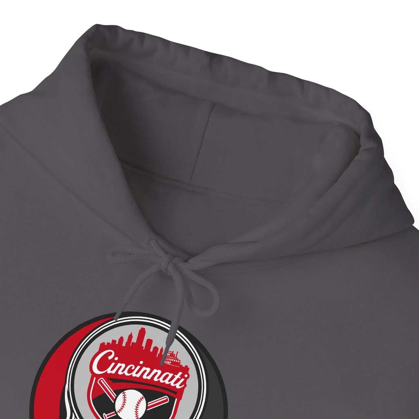 Grateful Dead Unisex Heavy Blend Hoodie Steal Your Face Artwork The Ballpark Collection Cincinnati Baseball Edition