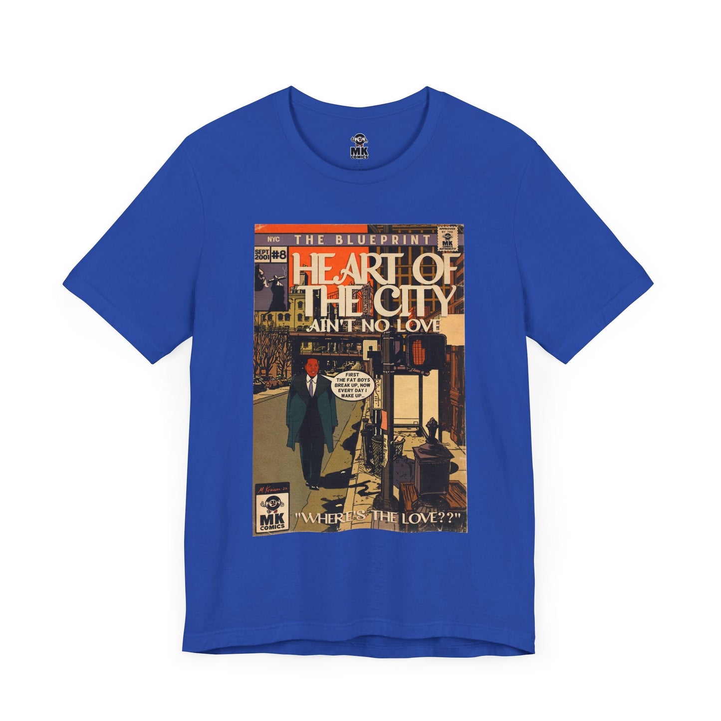 Unisex Jersey Short Sleeve Tee Soft Cotton Heart of the City