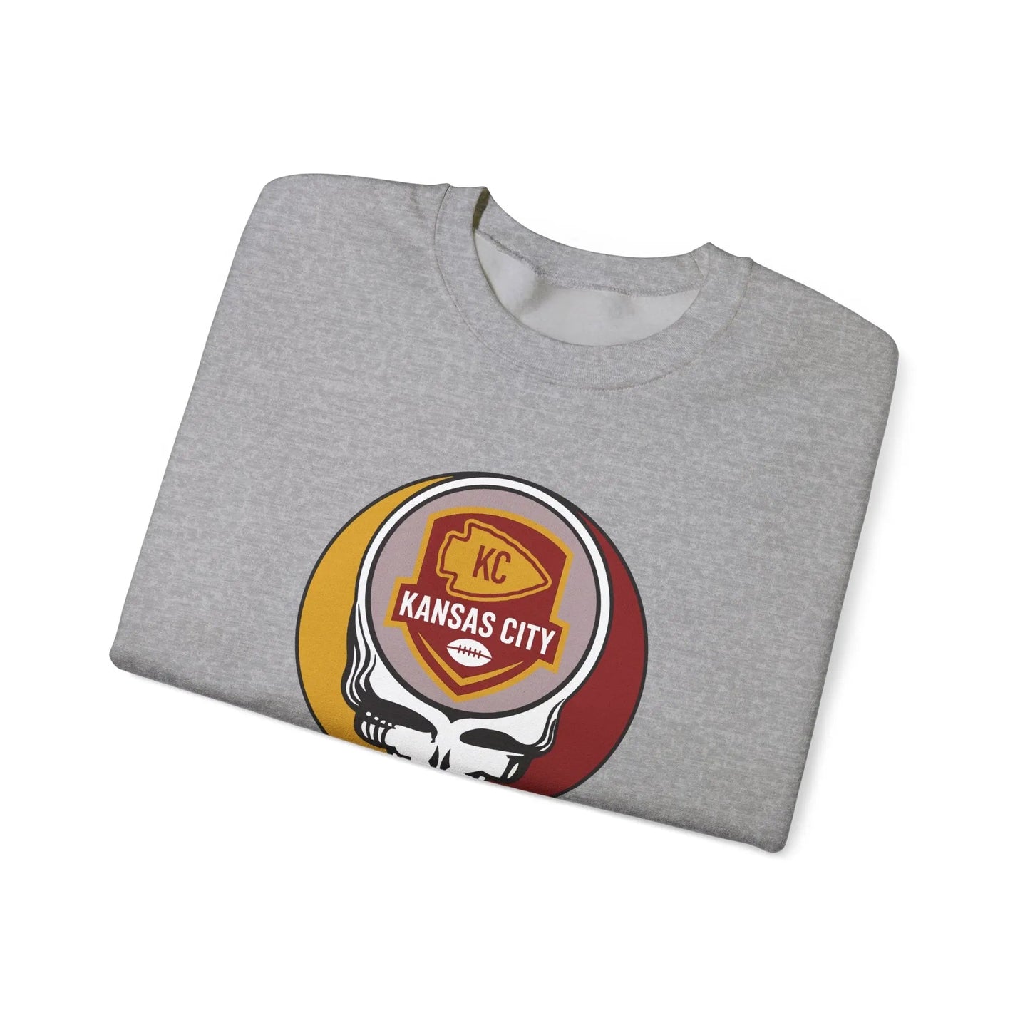 Kansas City Chiefs Grateful Dead Stealie Crewneck Sweatshirt Unisex NFL