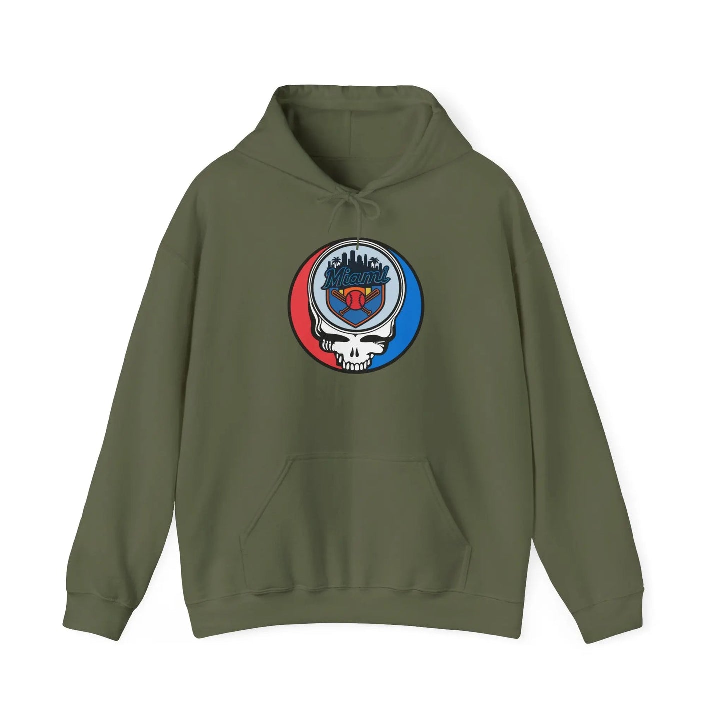 Miami Marlins Grateful Dead Unisex Heavy Blend Hoodie The Ballpark Collection