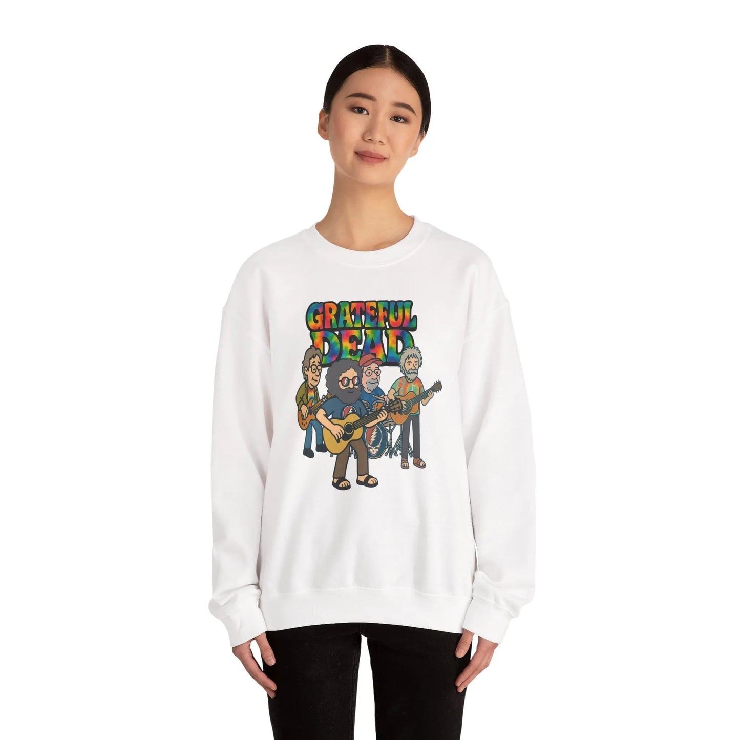 Life is dead. Crewneck Sweatshirt Heavy Blend Unisex Jerry and The Band