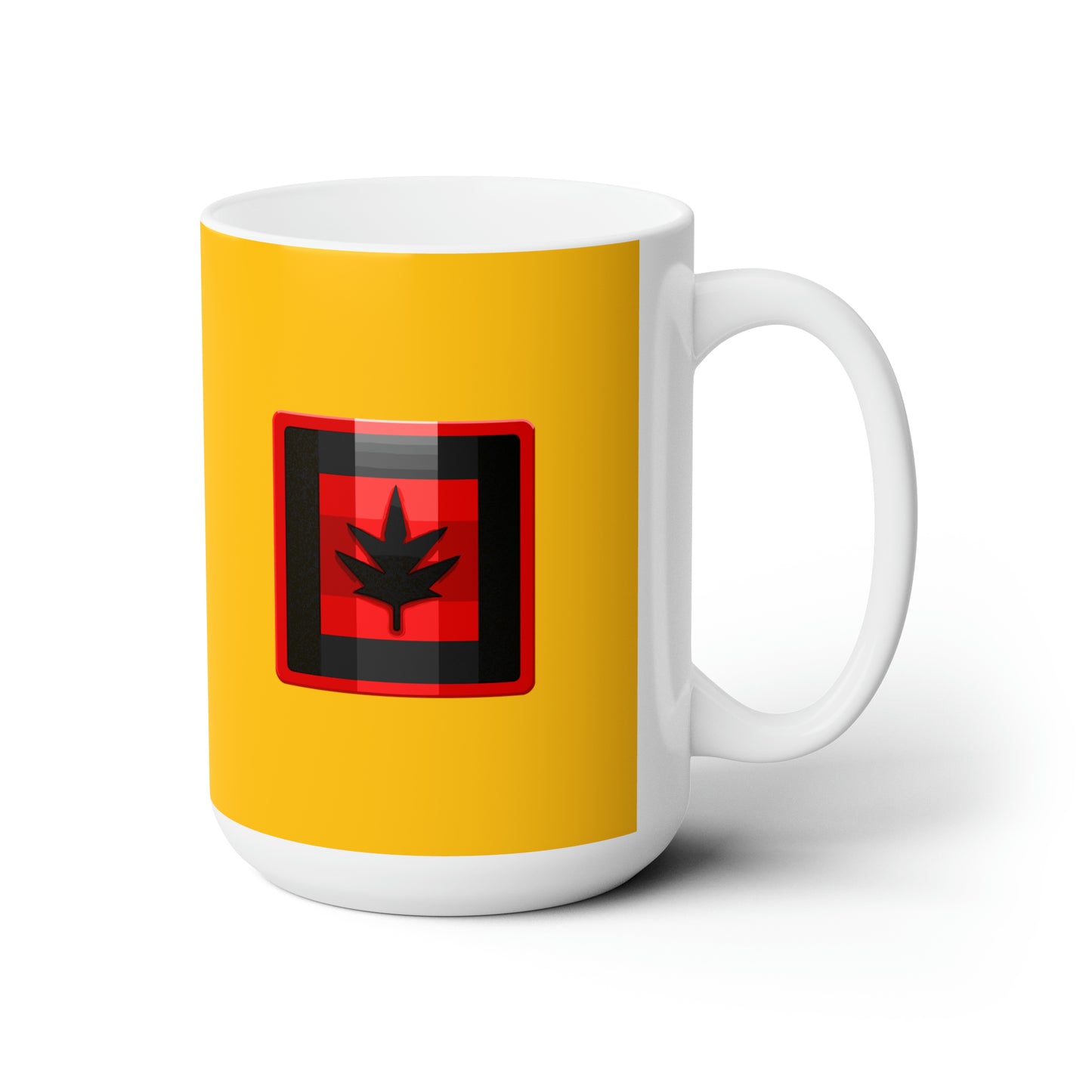 Canada maple leaf Yellow Christmas Ceramic Mug 15oz