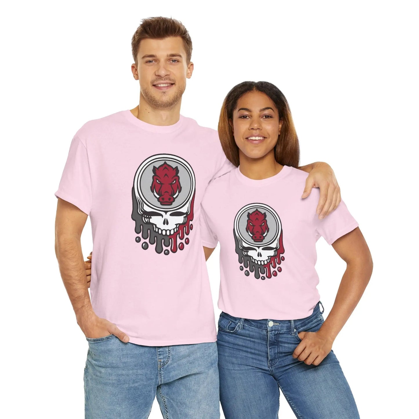 Arkansas Razorbacks Grateful Dead Steal Your Face T-Shirt The Gridiron Collection