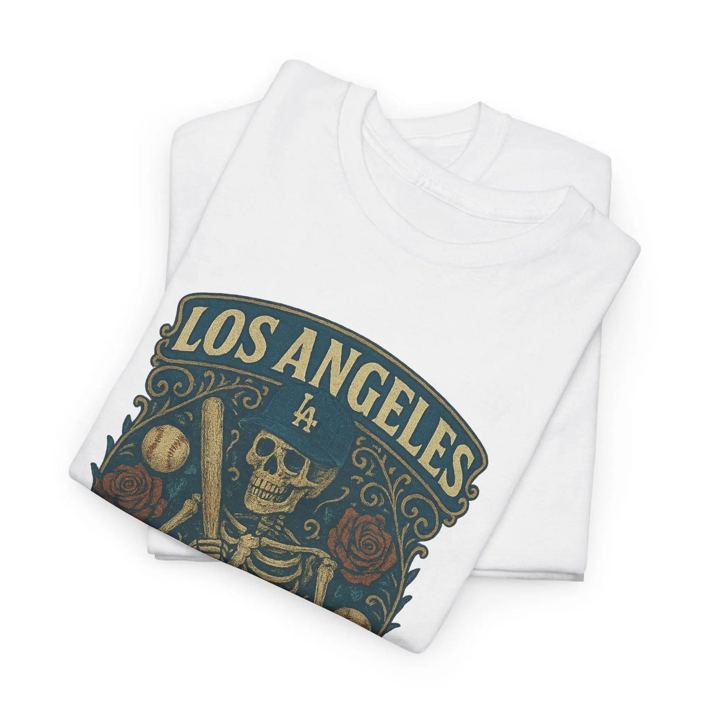 Los Angeles Baseball Edition Retro Poster Art T-shirt The Ballpark Collection