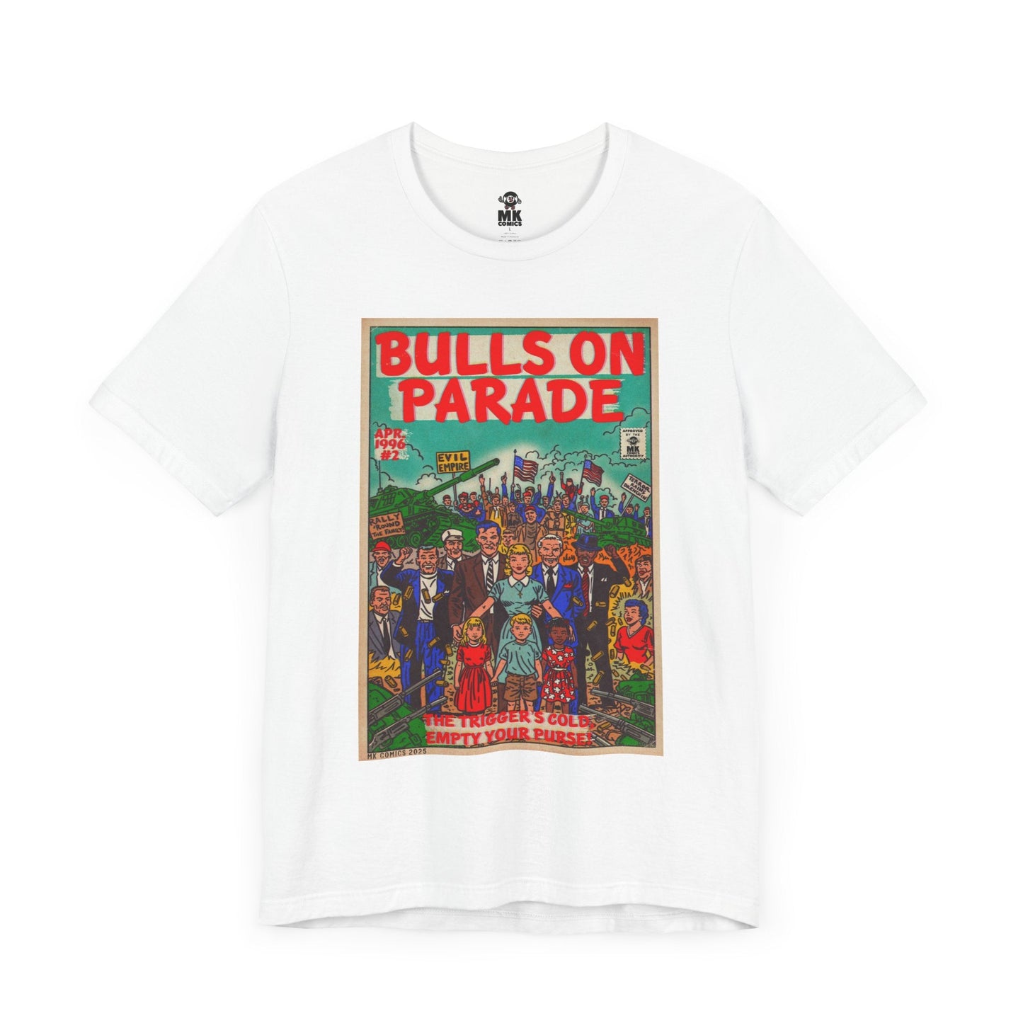 Jersey Short Sleeve Tee Lightweight Airlume Cotton Bulls Parade Bella+Canvas