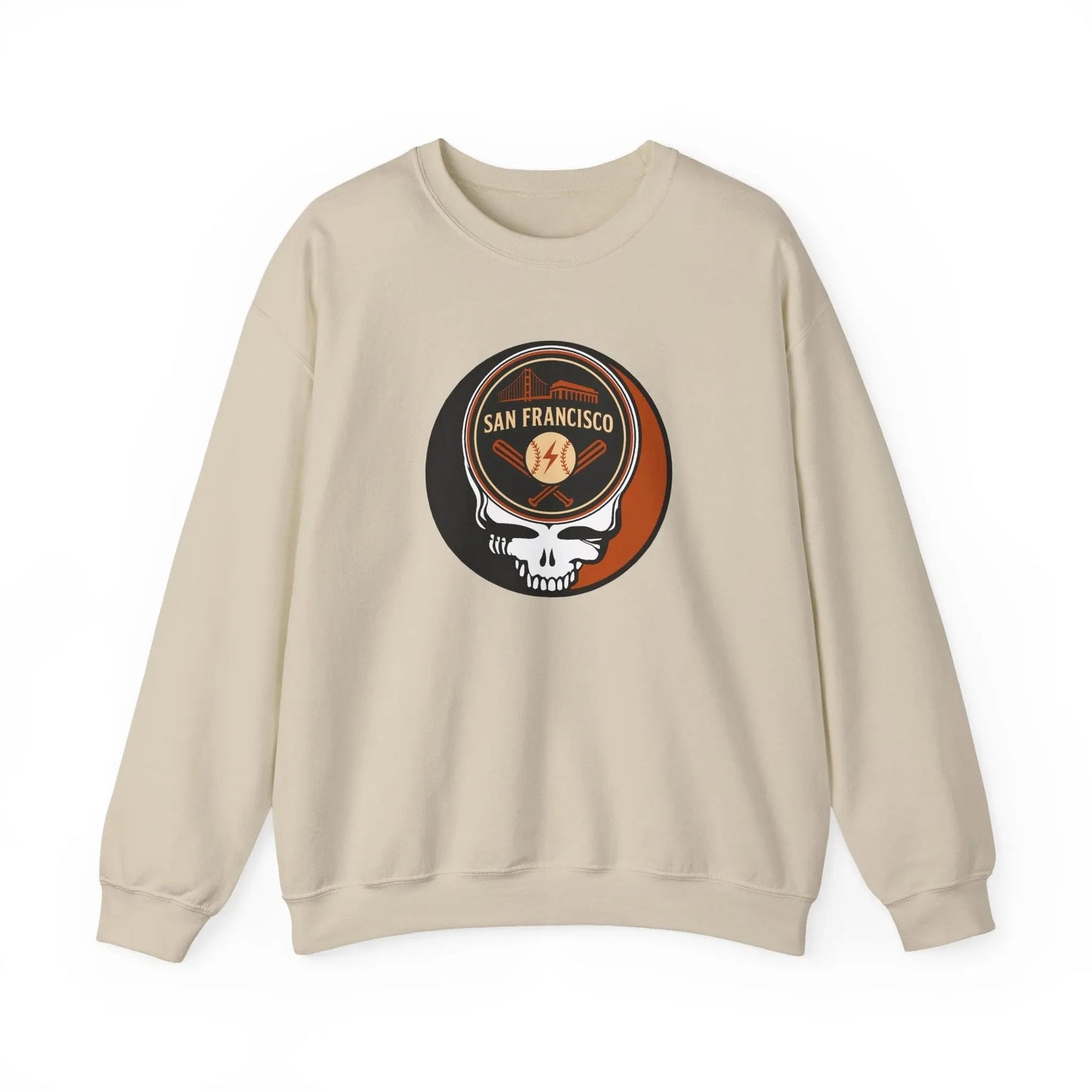 San Francisco Baseball Edition Grateful Dead Stealie Crewneck Sweatshirt MLB