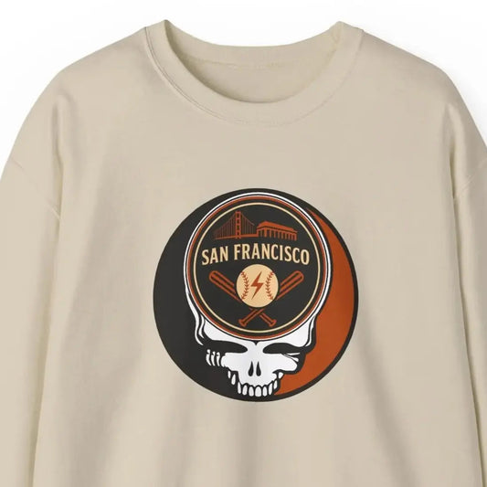 San Francisco Baseball Edition Grateful Dead Stealie Crewneck Sweatshirt MLB