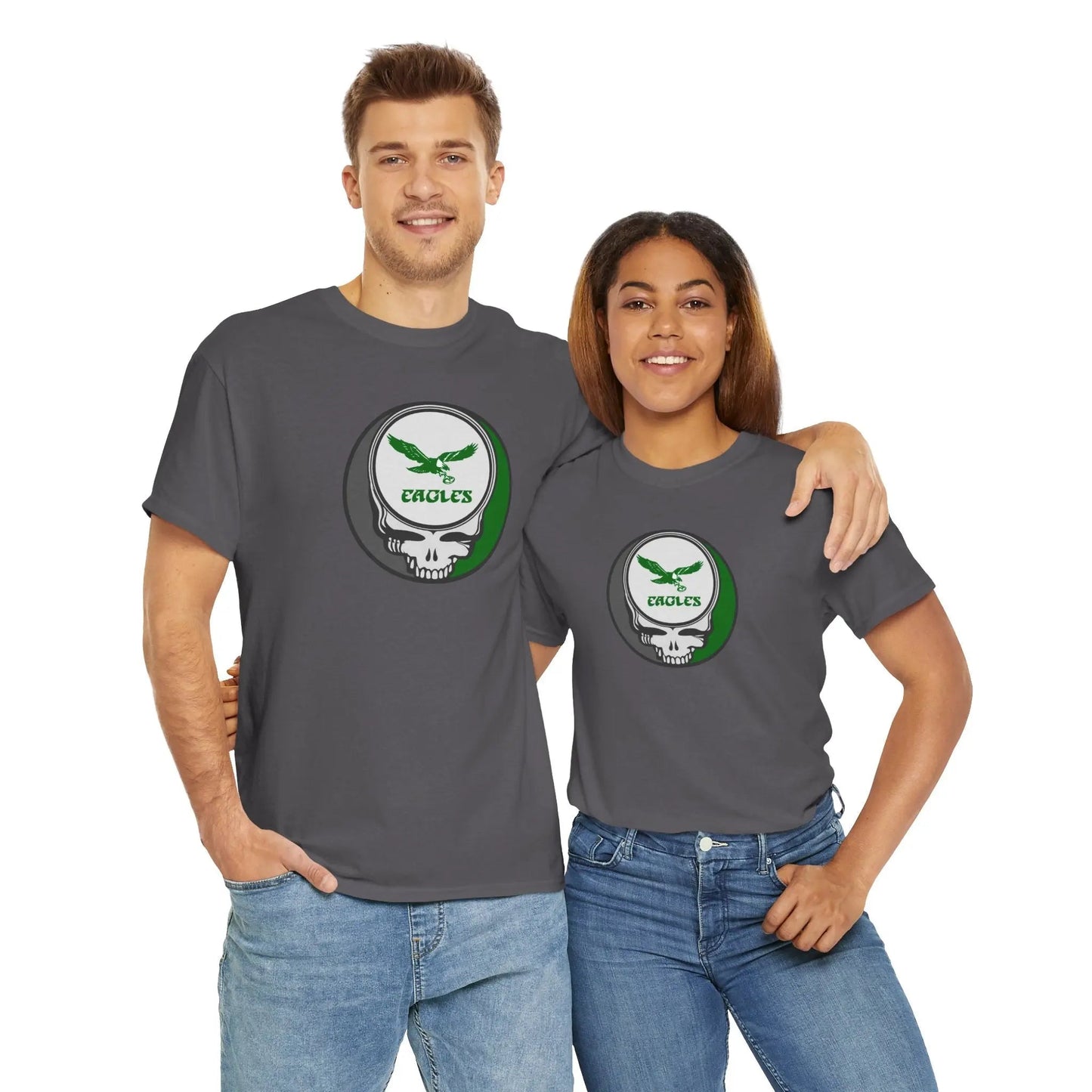 Philadelphia Eagles Skull T-Shirt NFL The Gridiron Collection